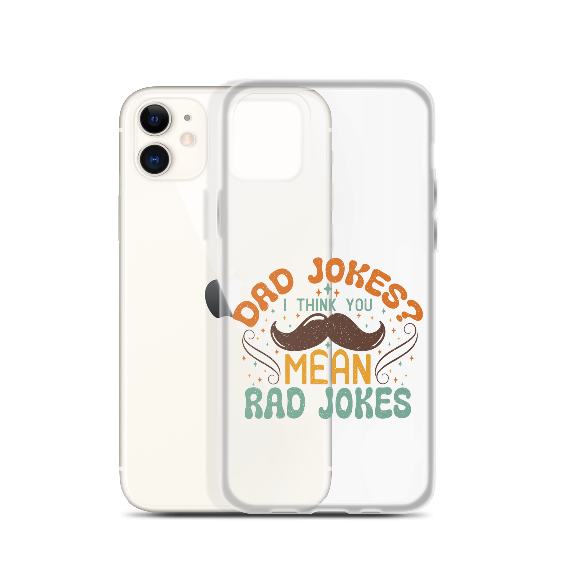 Dad Jokes I Think You Mean You Mean Rad Jokes Clear Case for iPhone®