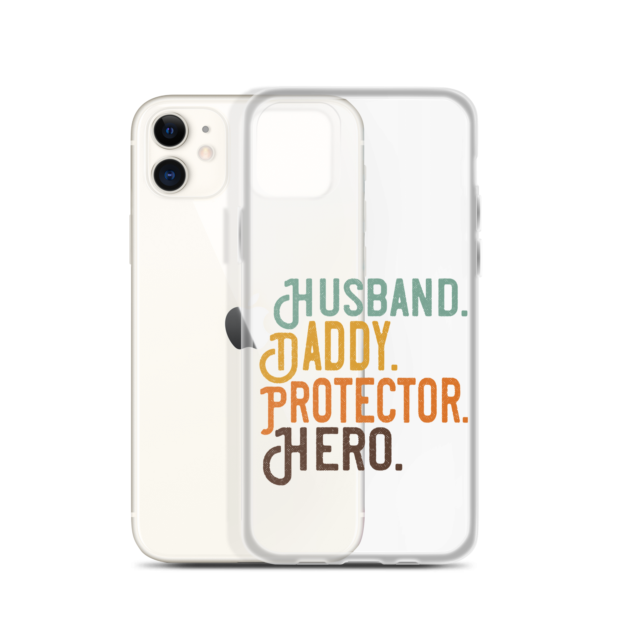 Husband. Daddy. Protector. Hero Clear Case for iPhone®