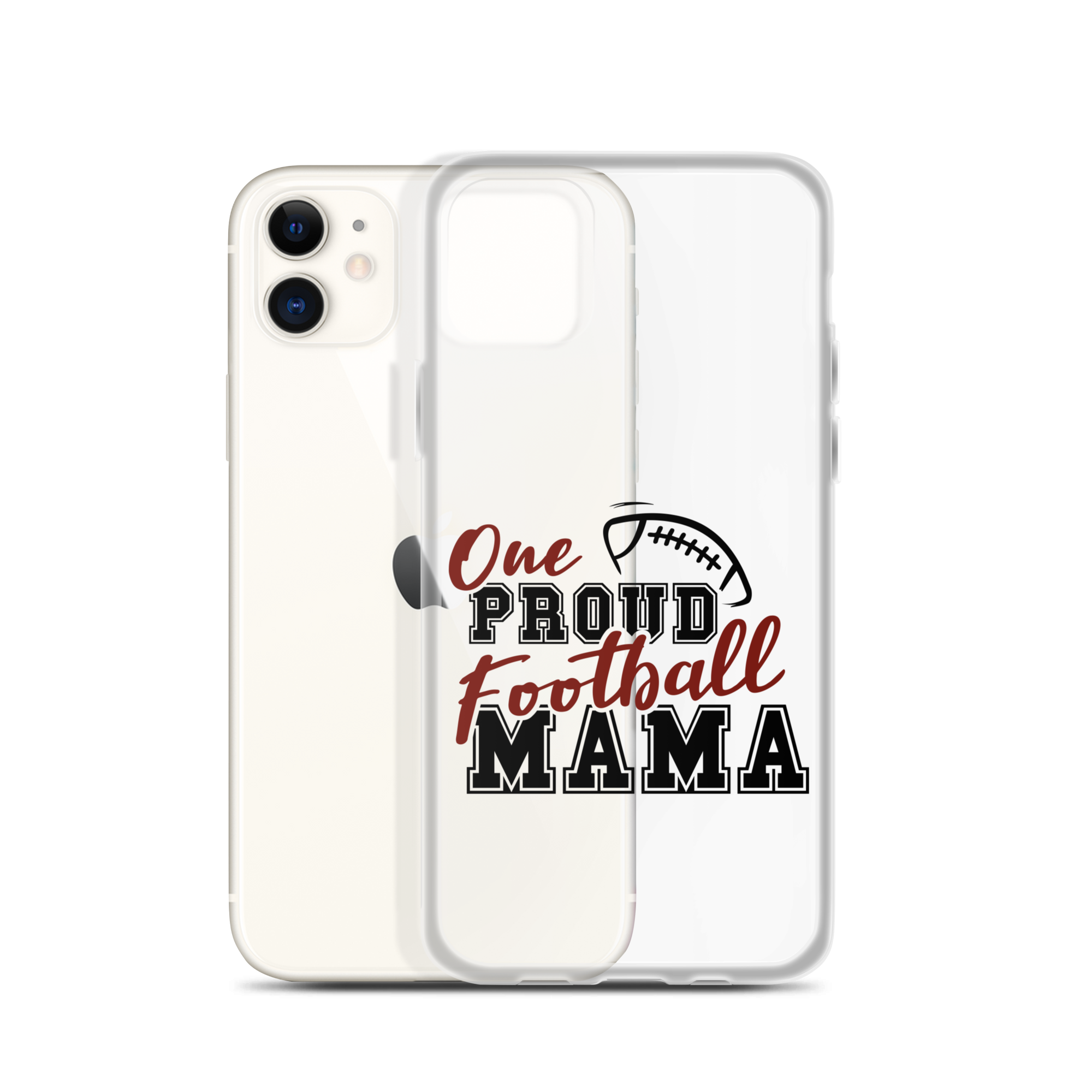 One Proud Football Mom Clear Case for iPhone®