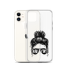 Bad Mom Messy Bun Clear Case for iPhone®