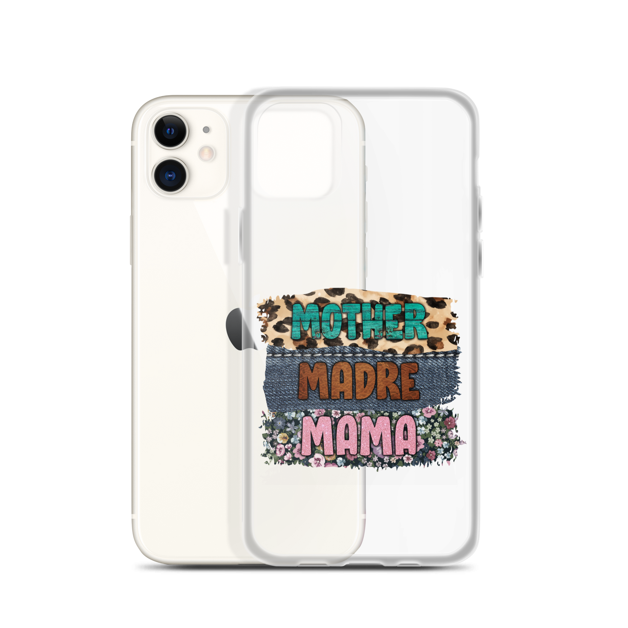 Mother, Mader, Mama Clear Case for iPhone®