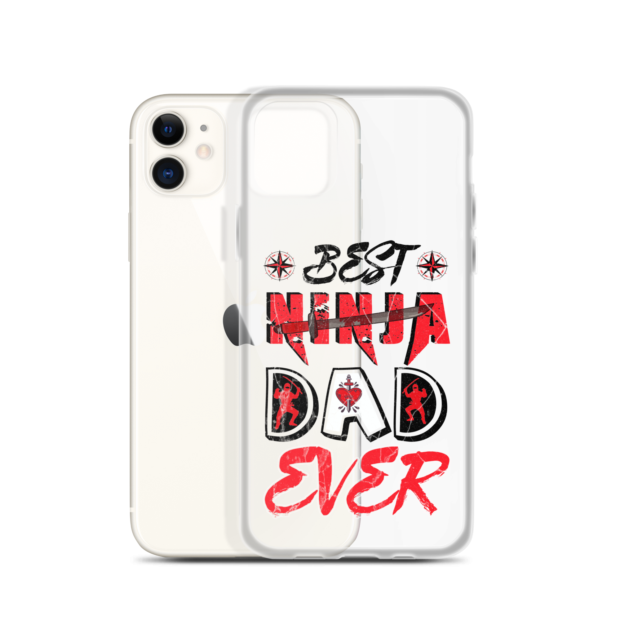 Best Ninja Dad Ever Clear Case for iPhone®