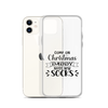 Come On Christmas Daddy Needs New Socks Clear Case for iPhone®