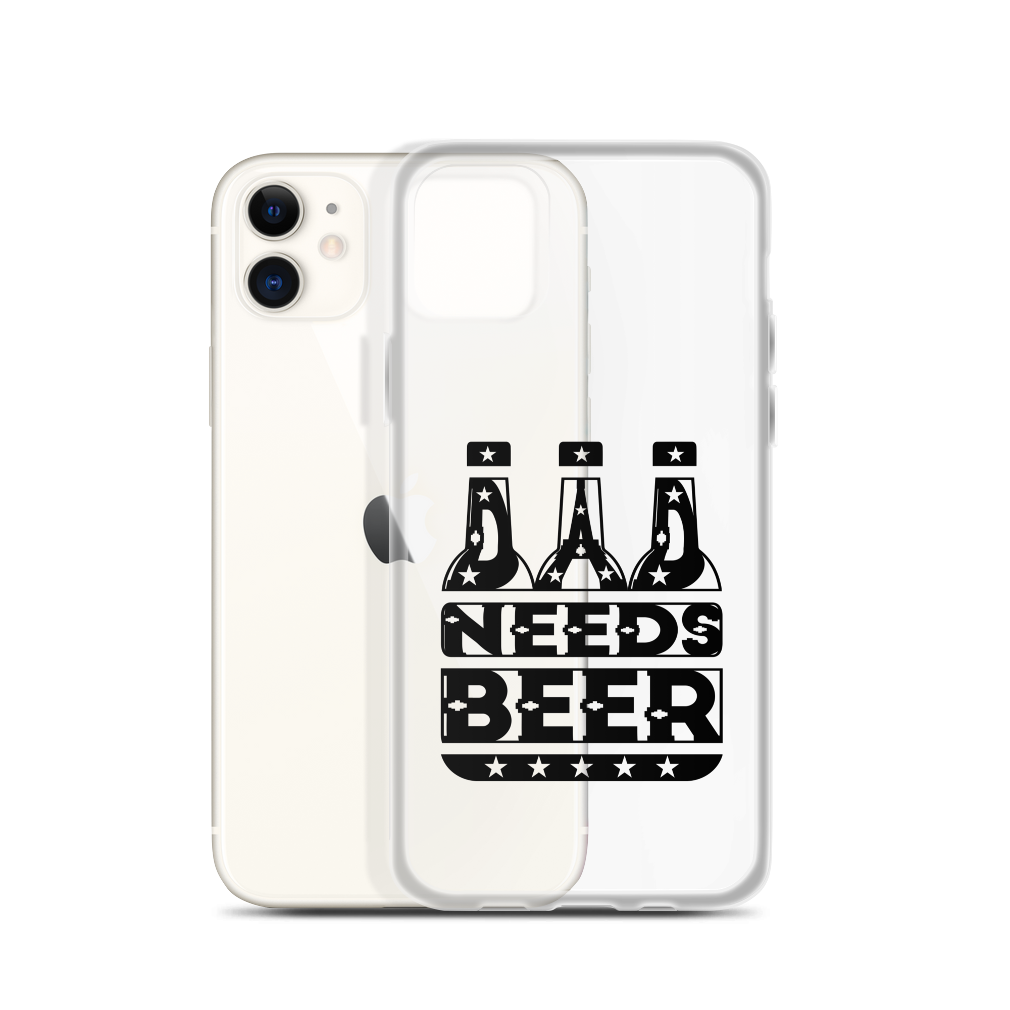 Dad Needs Beer Clear Case for iPhone®