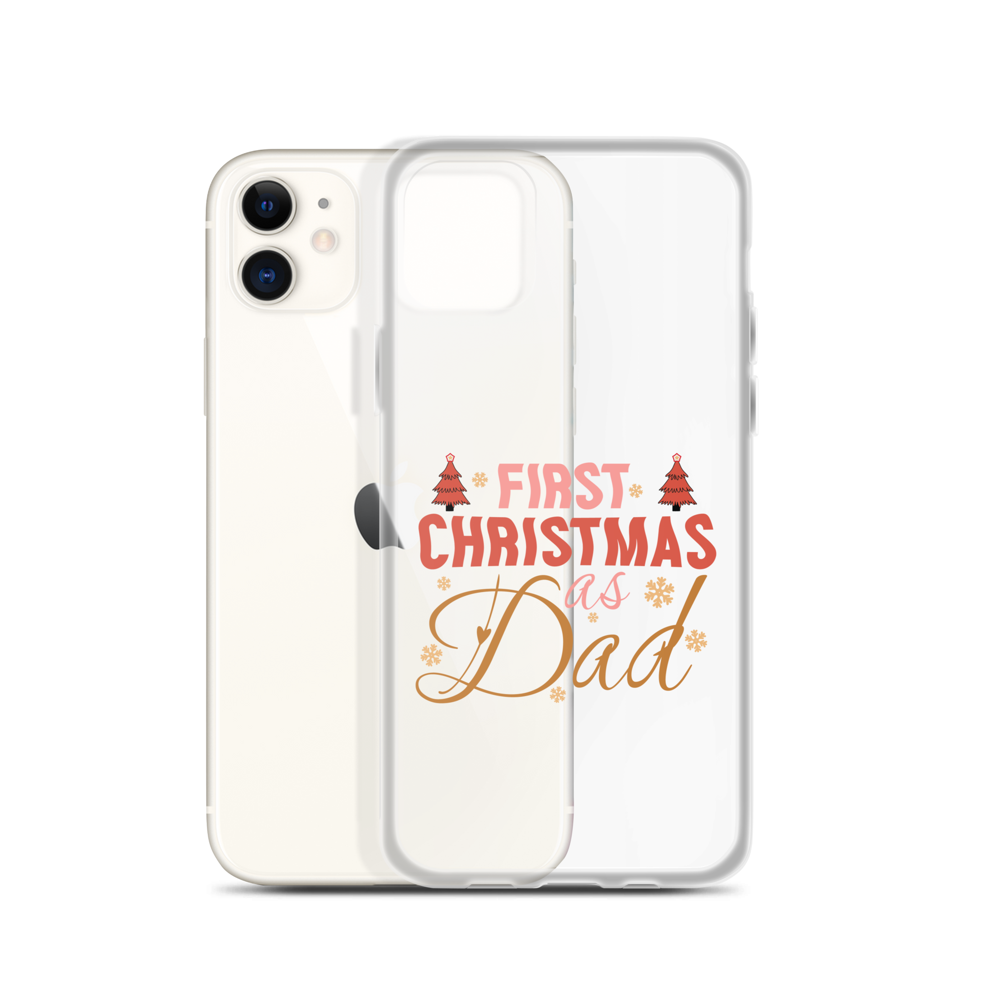 First Christmas As Dad Clear Case for iPhone®