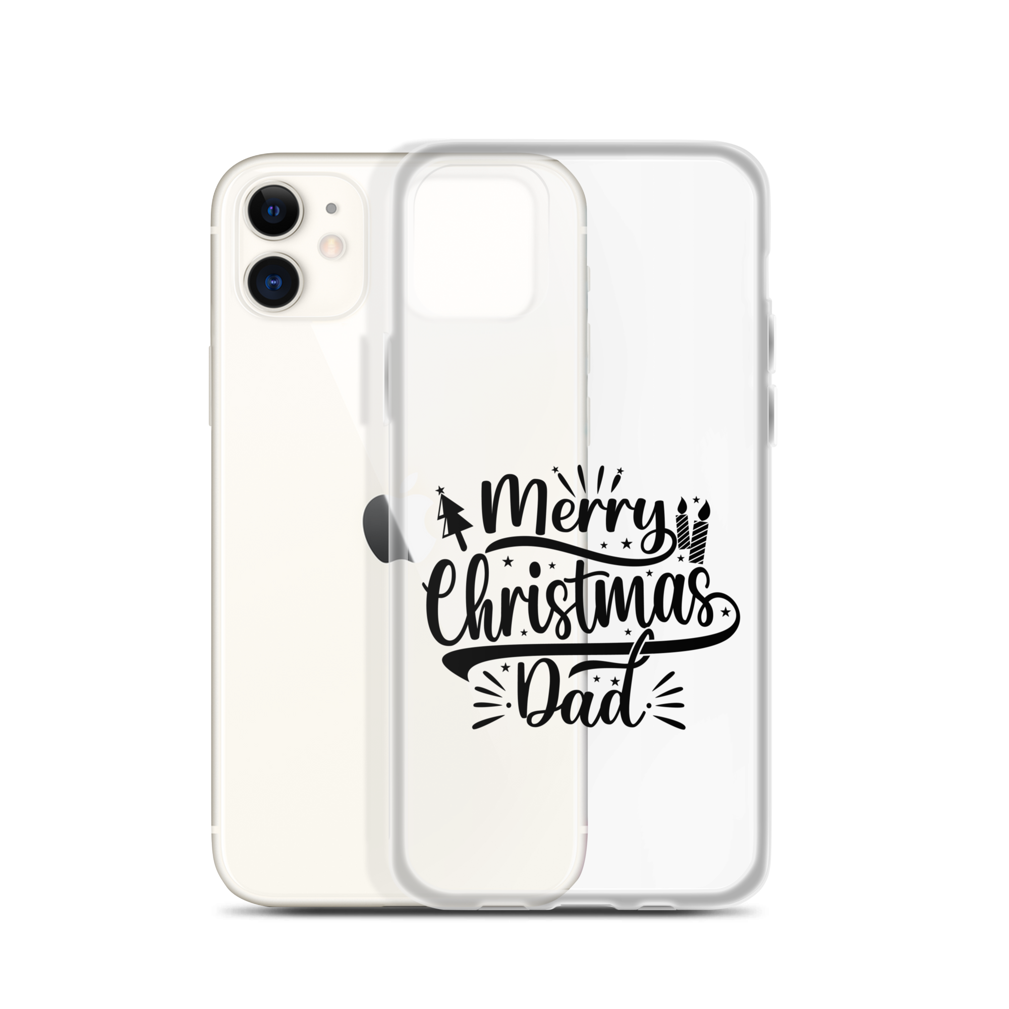 Merry Christmas Dad Clear Case for iPhone®