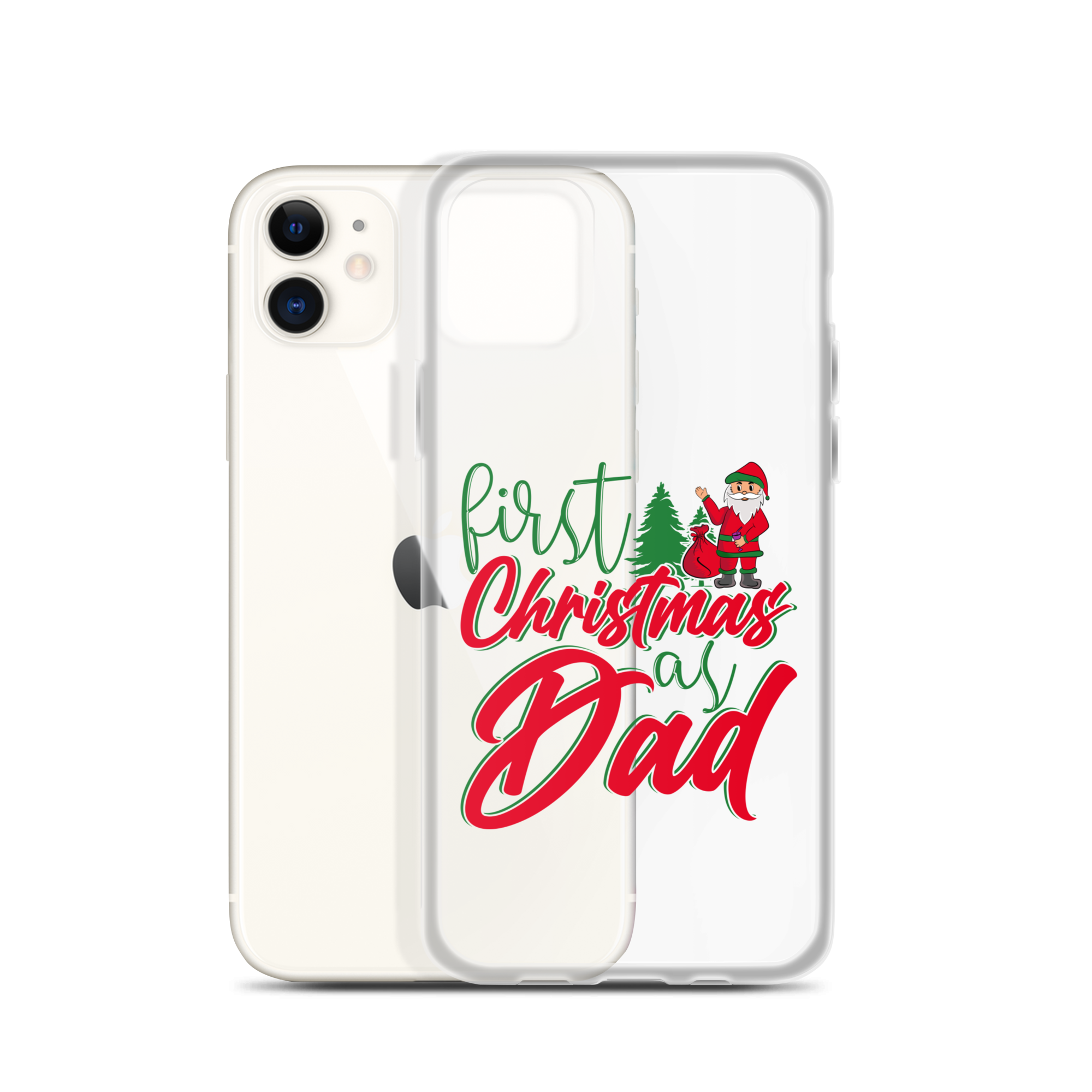 First Christmas As Dad Clear Case for iPhone®