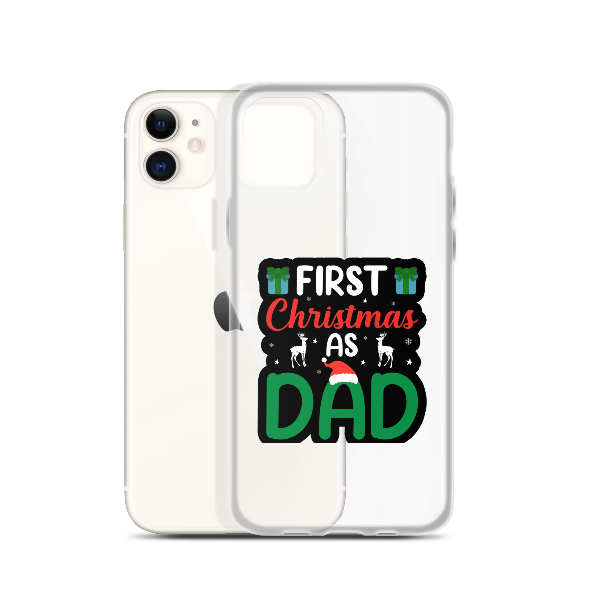 First Christmas As Dad Clear Case for iPhone®