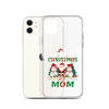 1st Christmas As A Mom Clear Case for iPhone®