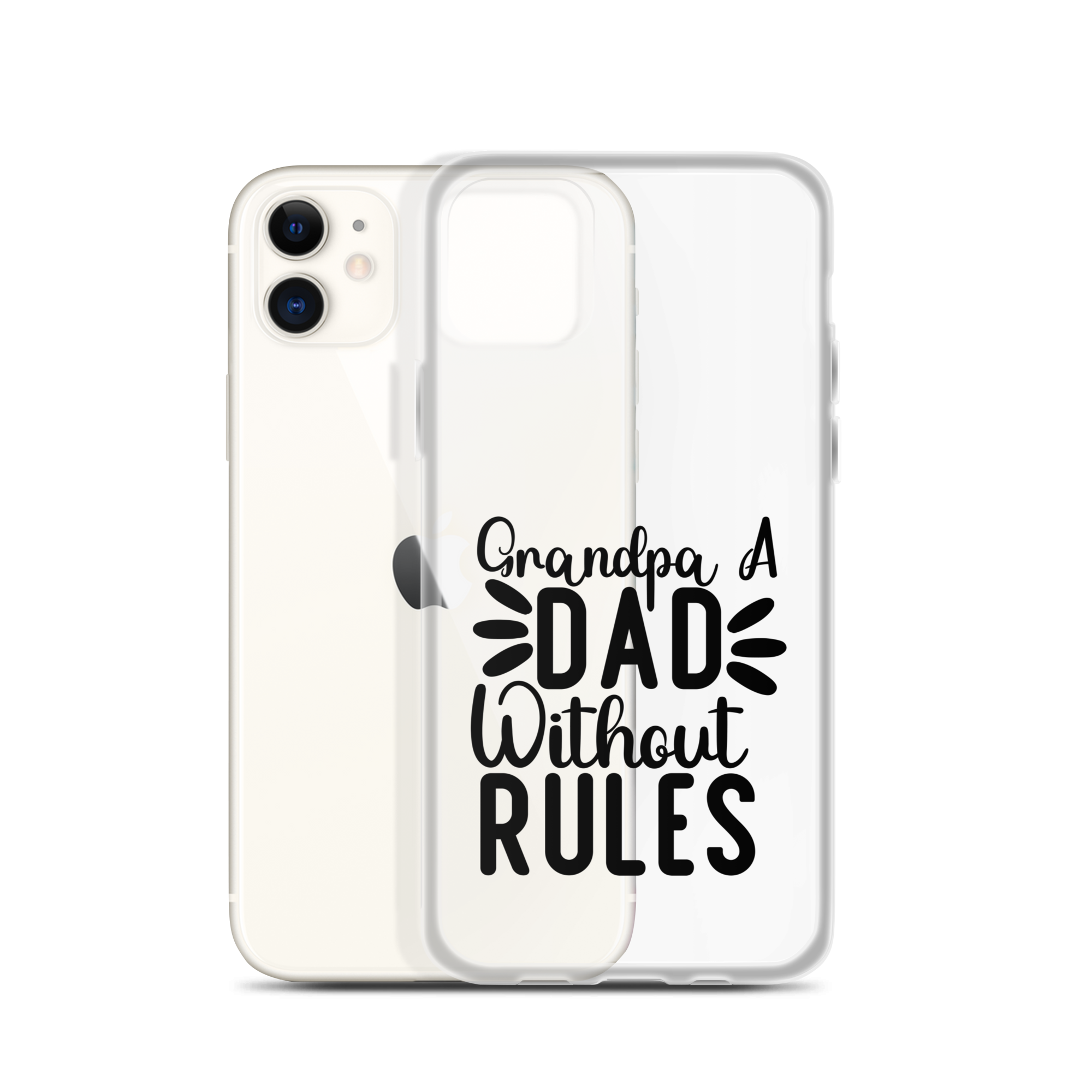 Grandpa A Dad Without Rules Clear Case for iPhone®