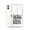 Grandpa A Dad Without Rules Clear Case for iPhone®