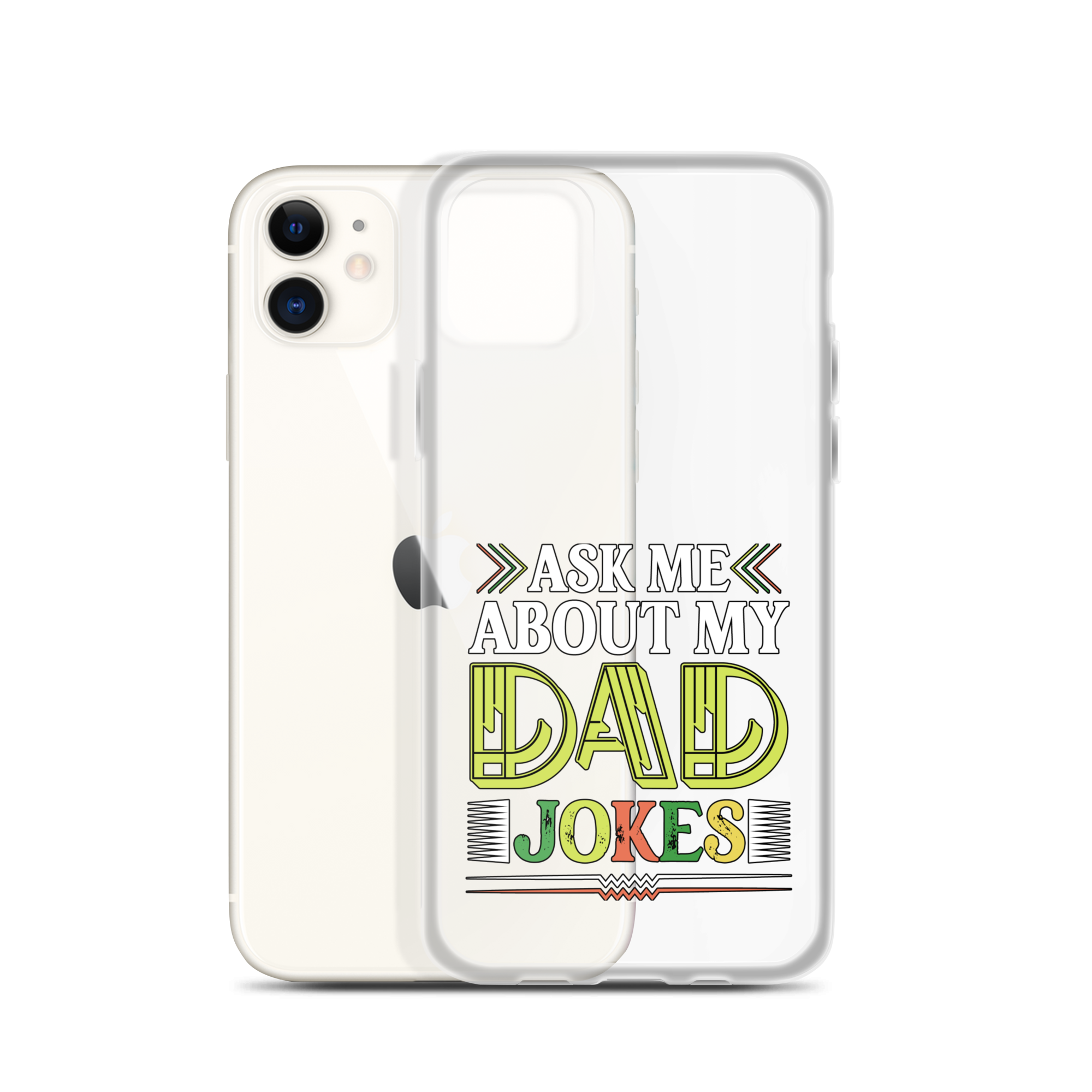 Ask Me About My Dad Jokes Clear Case for iPhone®