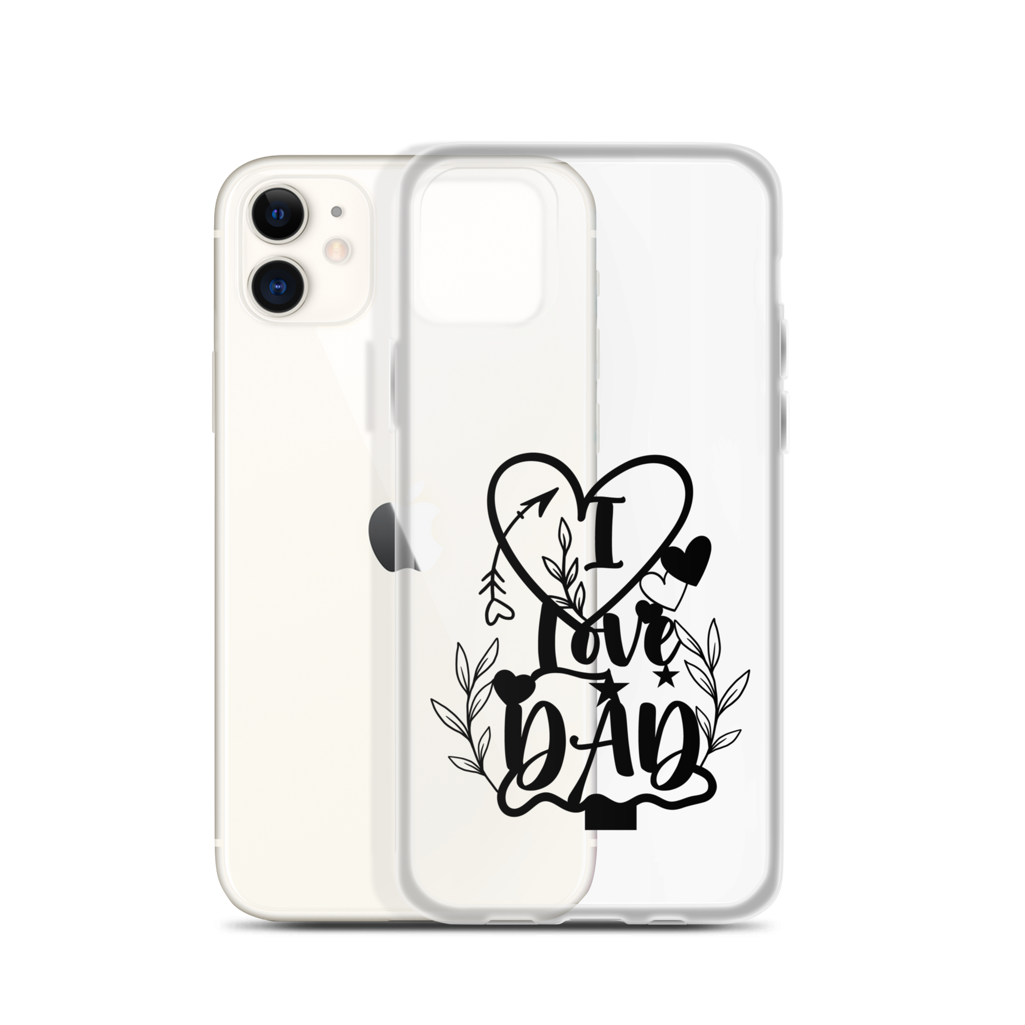 I Love Dad Clear Case for iPhone®