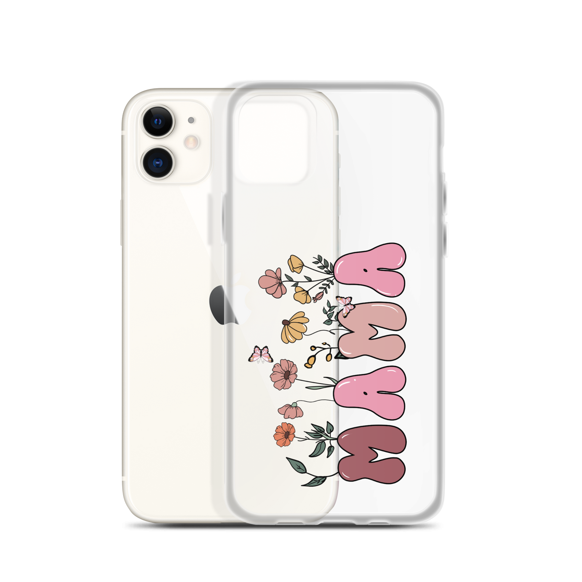 Floral Mama Clear Case for iPhone®