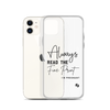 Always Read The Fine Print I'm Pregnant Clear Case for iPhone®