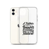 A Father Is A Banker Provided By Nature Clear Case for iPhone®