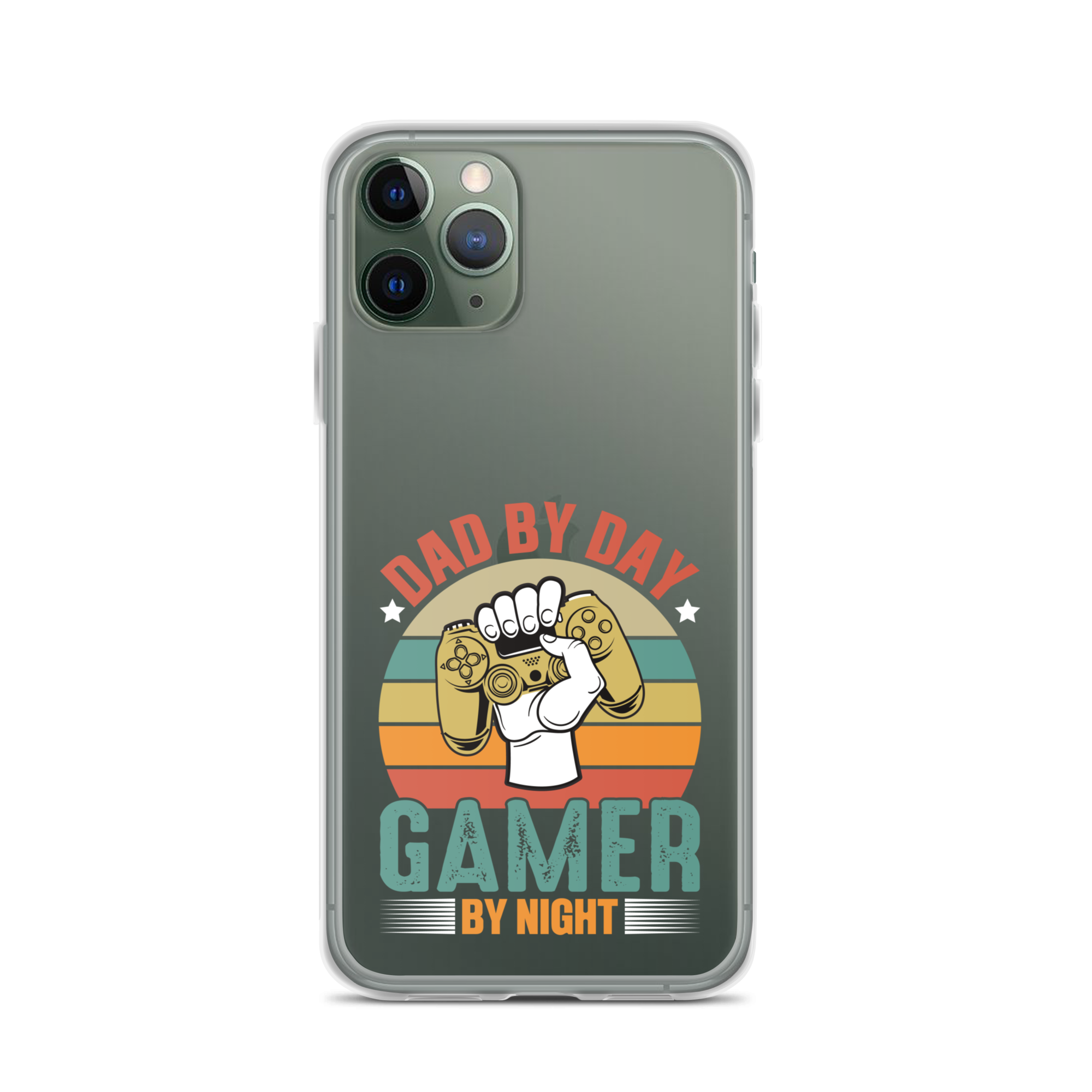 Dad By Day Gamer By Night Clear Case for iPhone®