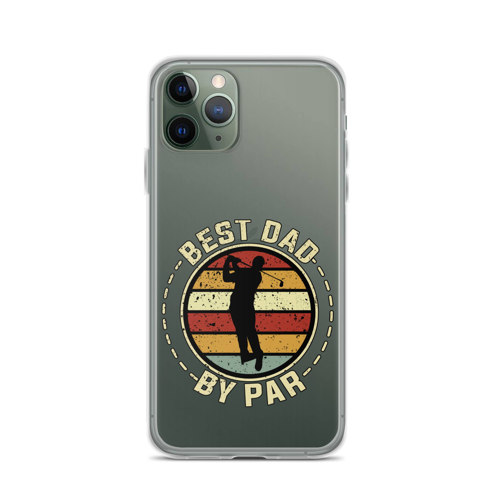 Best Dad By Par Clear Clear Case for iPhone®