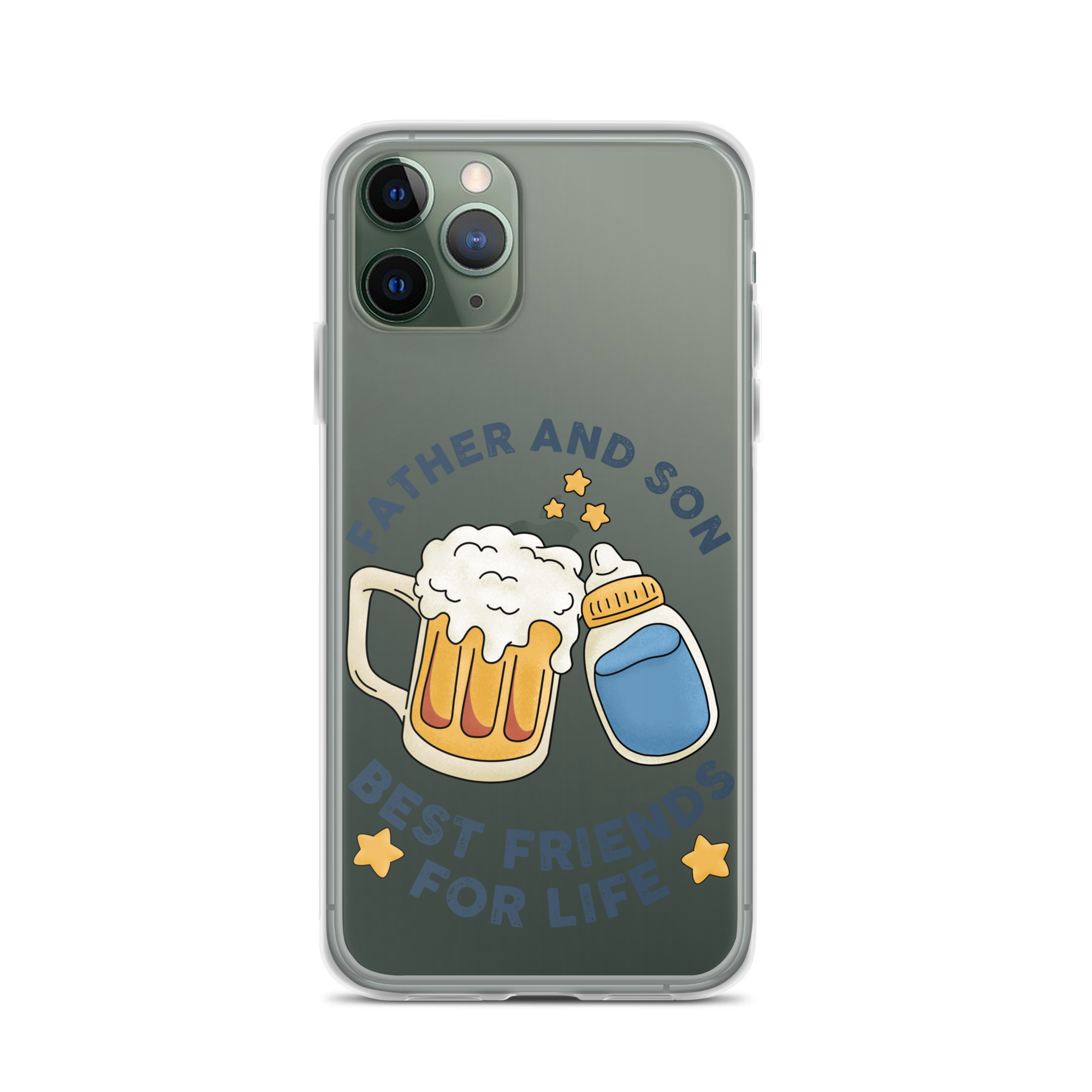 Father And Son Best Friends For Life Clear Case for iPhone®