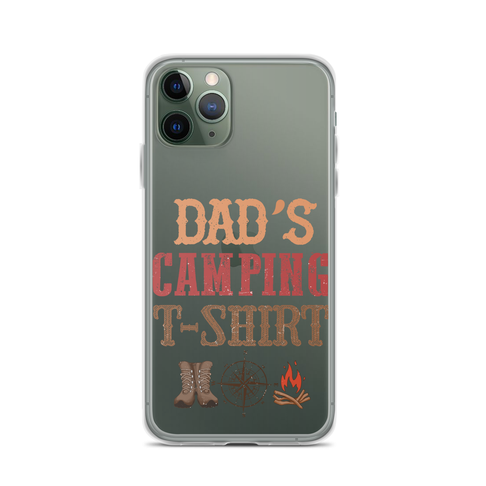 Dad's Camping T-Shirt Clear Case for iPhone®