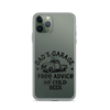 Dad's Garage Free Advice And Cold Beer Clear Case for iPhone®