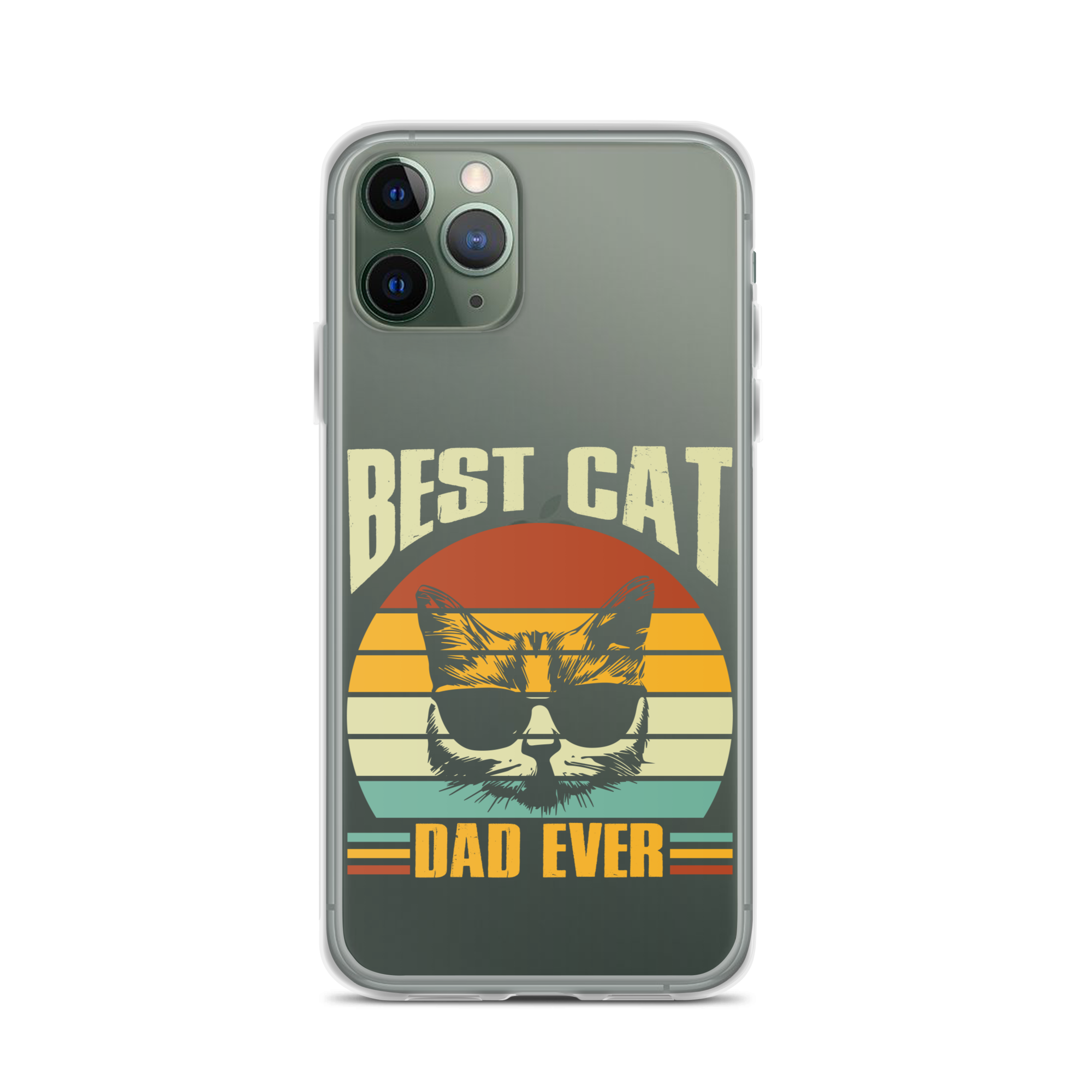 Best Cat Dad Ever Clear Case for iPhone®