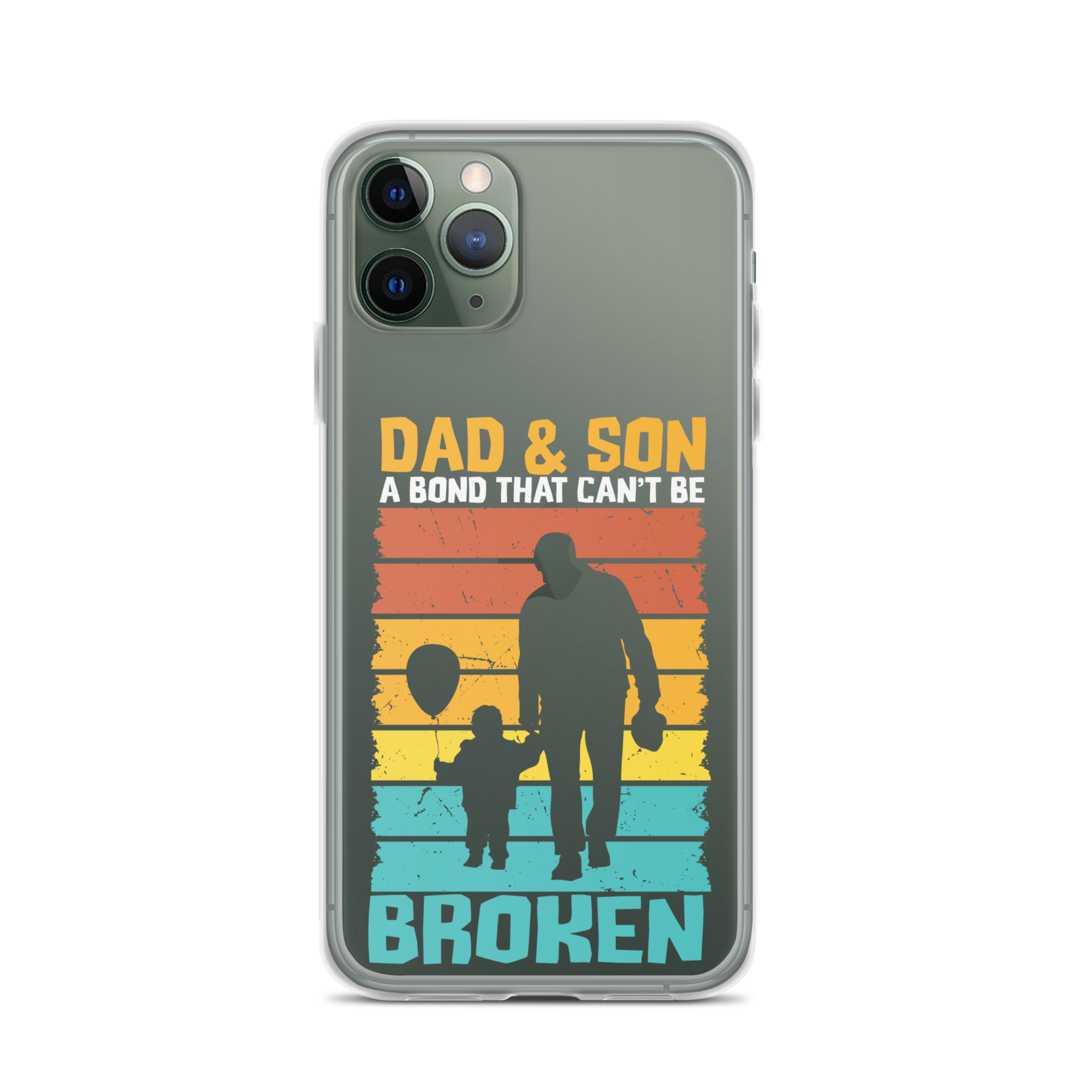 Dad And Son A Bond that can't Be Broken Clear Case for iPhone®