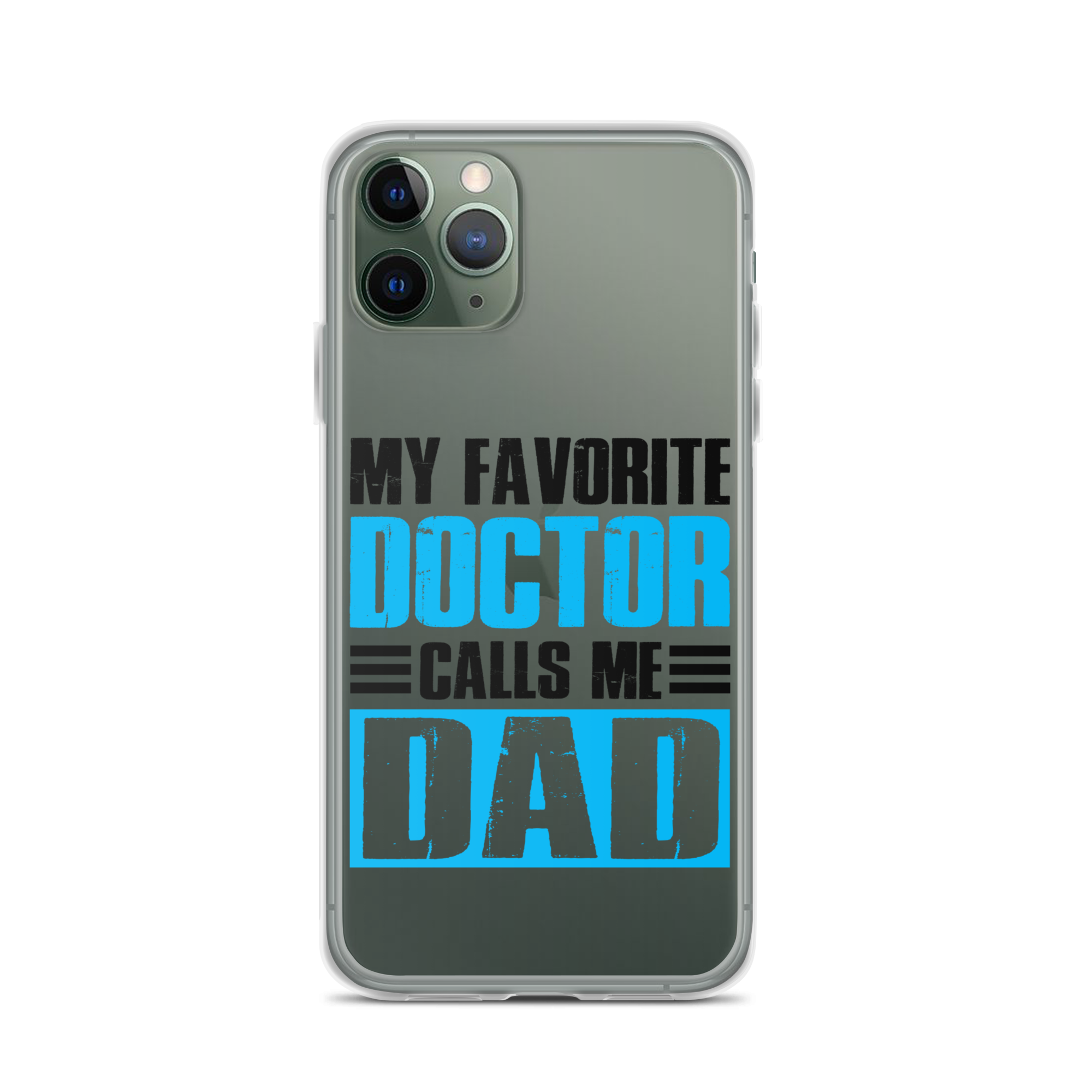 Mer Dad Don't Mess With My Mermaid Clear Case for iPhone®