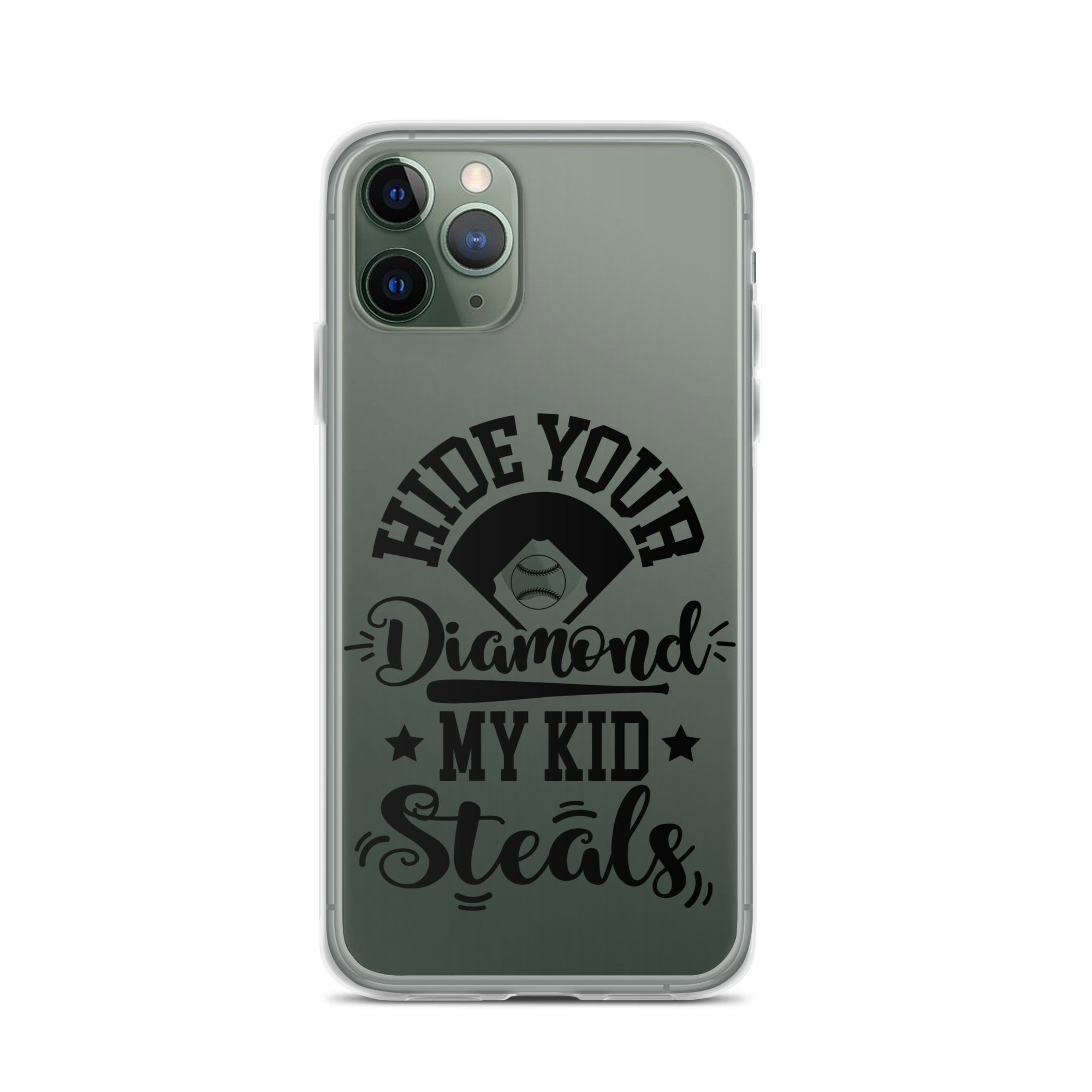 Hide Your Diamond My Kid Steals Clear Case for iPhone®