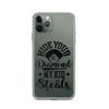 Hide Your Diamond My Kid Steals Clear Case for iPhone®