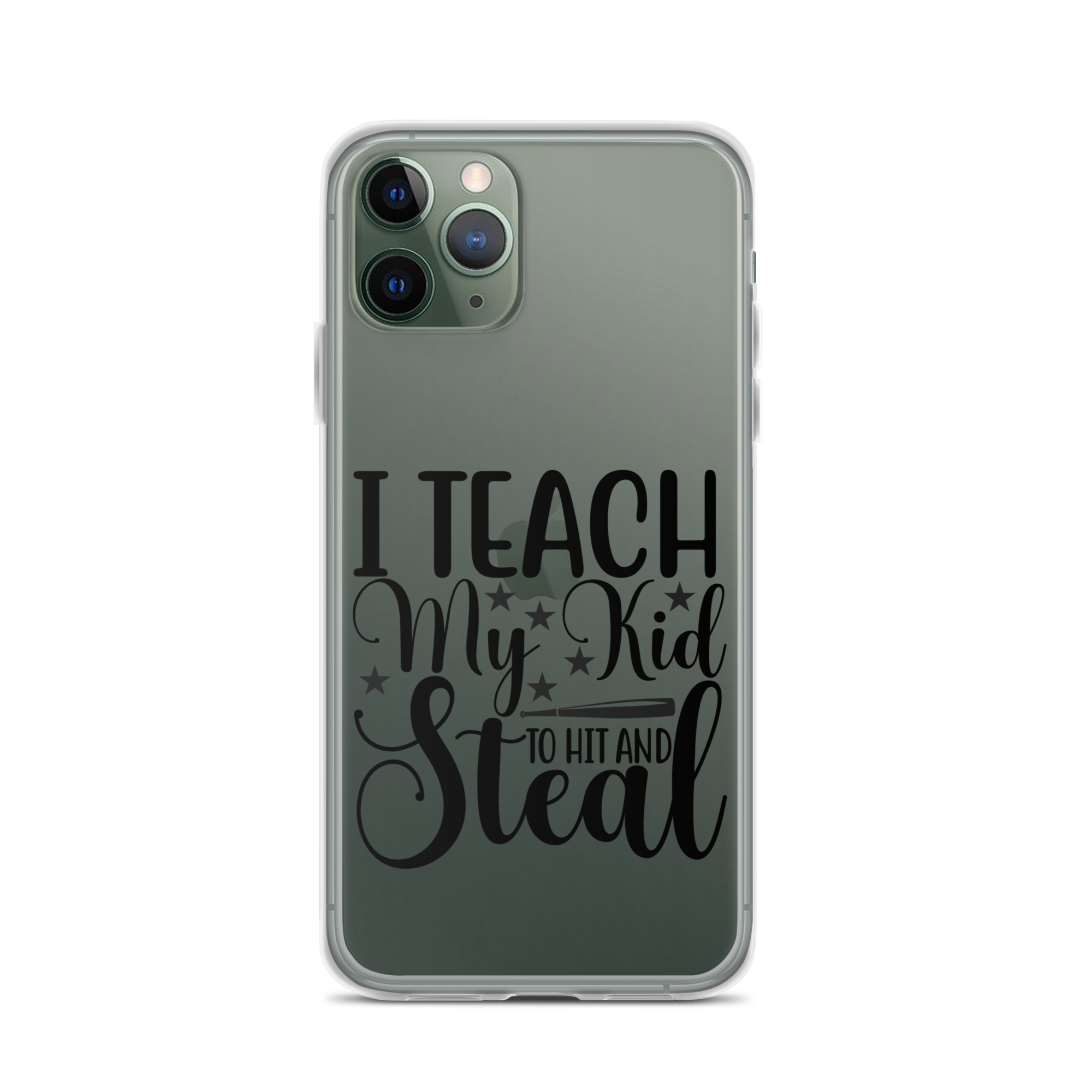 I Teach My Kid To Hit And Steal Clear Case for iPhone®