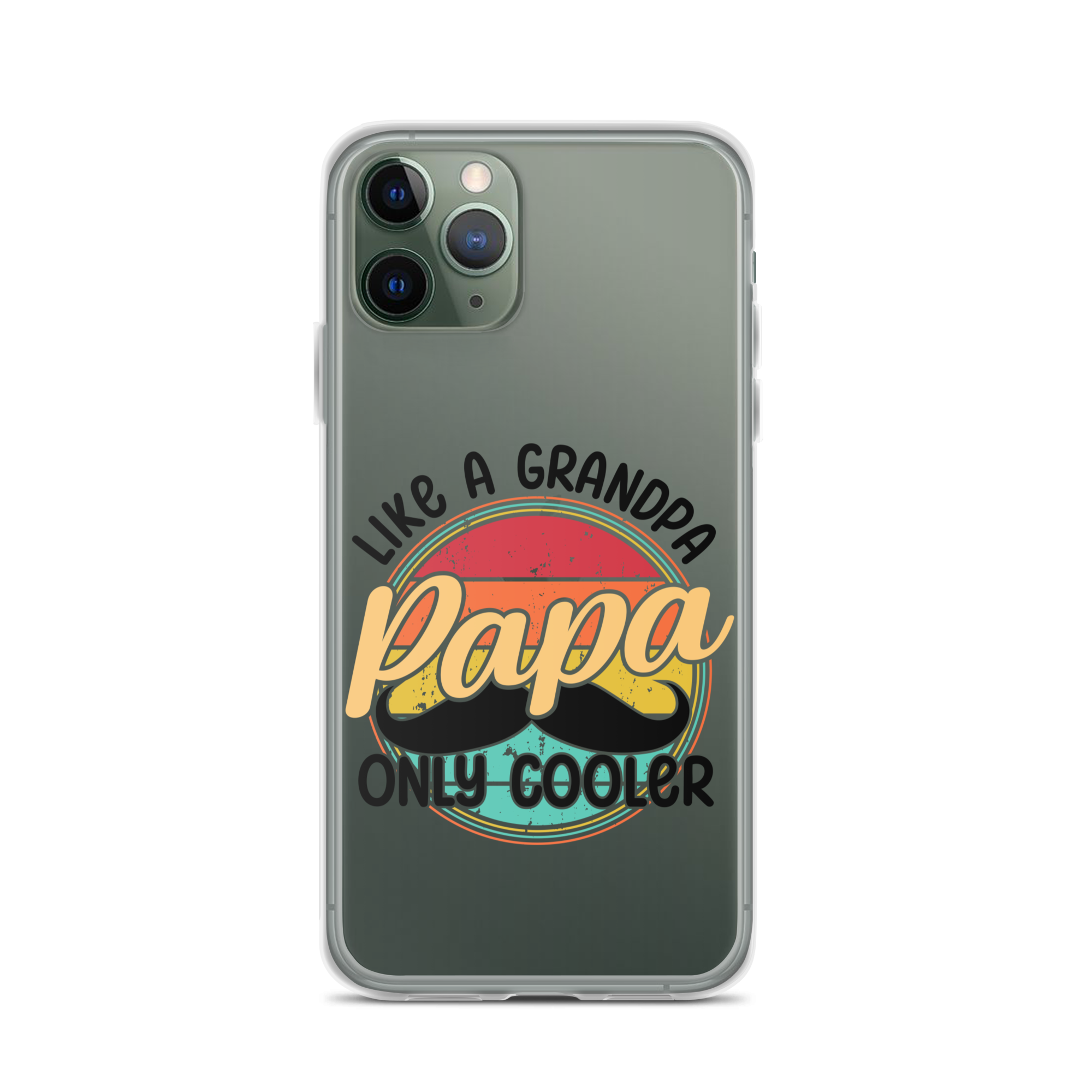 Papa Like A Grandpa Only Cooler Clear Case for iPhone®