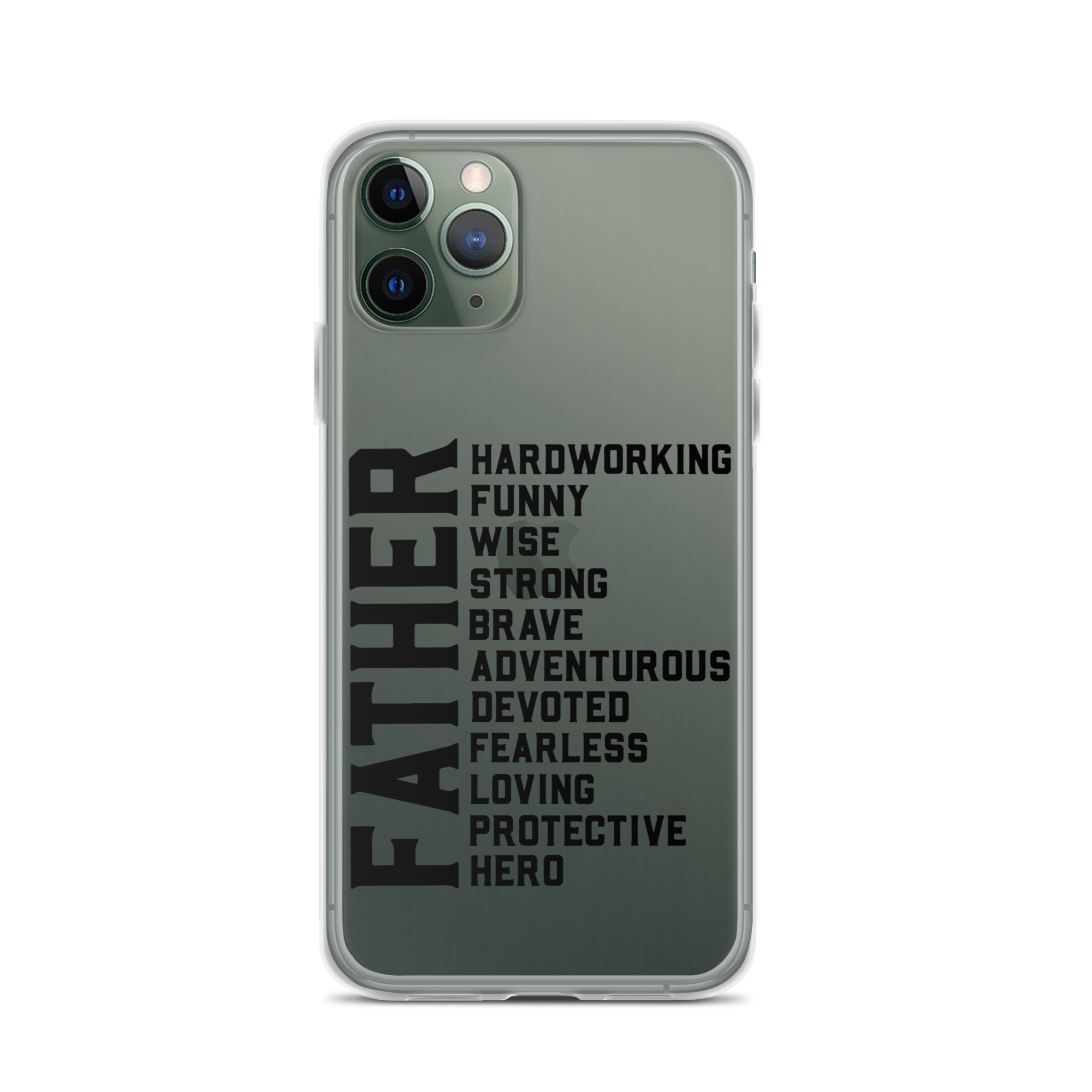 Father Hardworking funny Wise Strong Clear Case for iPhone®