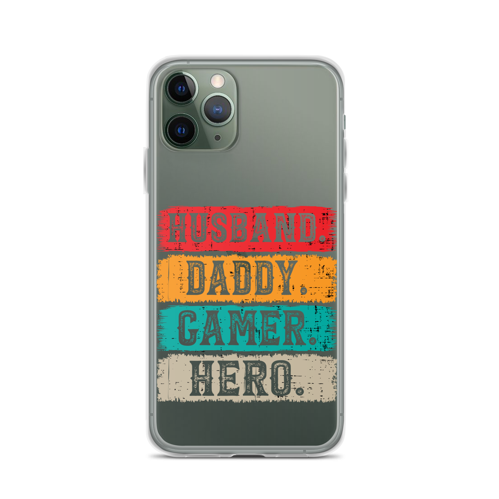 Husband, Daddy, Gamer, Hero Clear Case for iPhone®