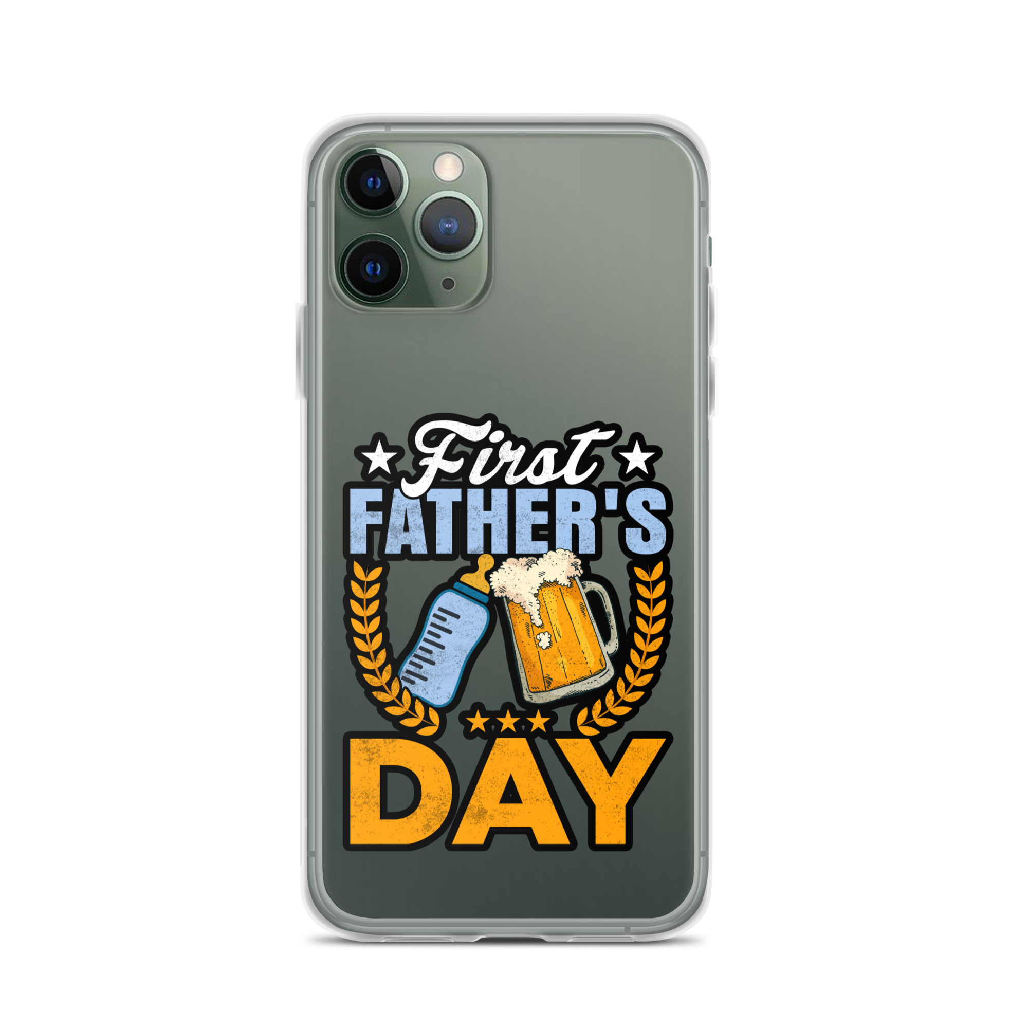 Father's First Day Clear Case for iPhone®