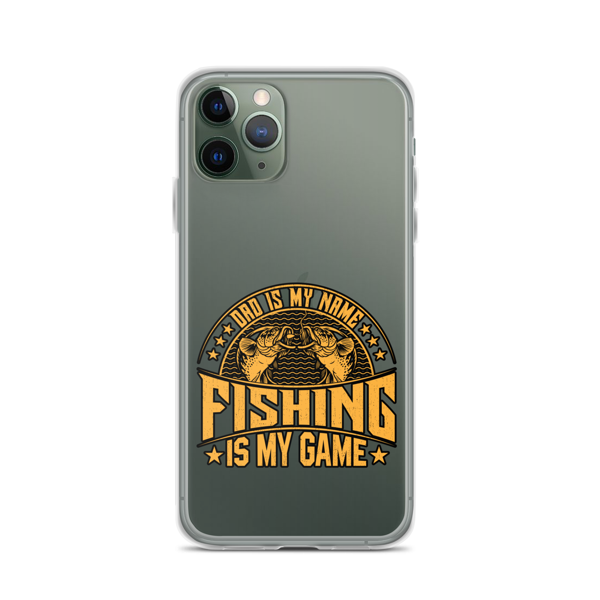 Dad Is My Name Fishing Is My Game Clear Case for iPhone®