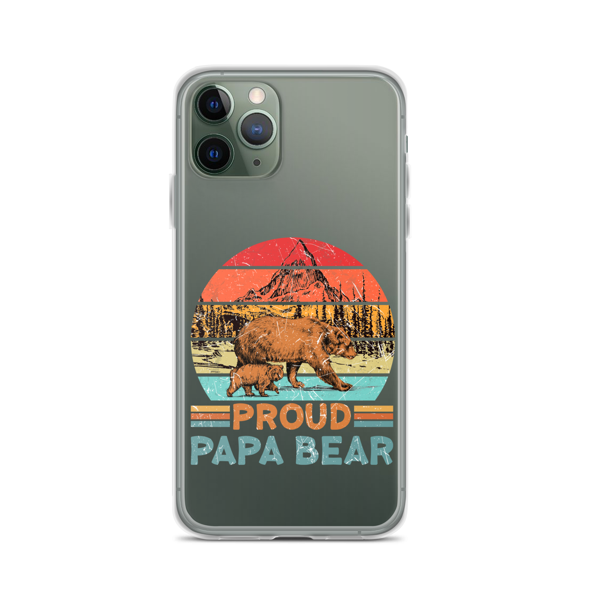 Proud Papa Bear Clear Case for iPhone®