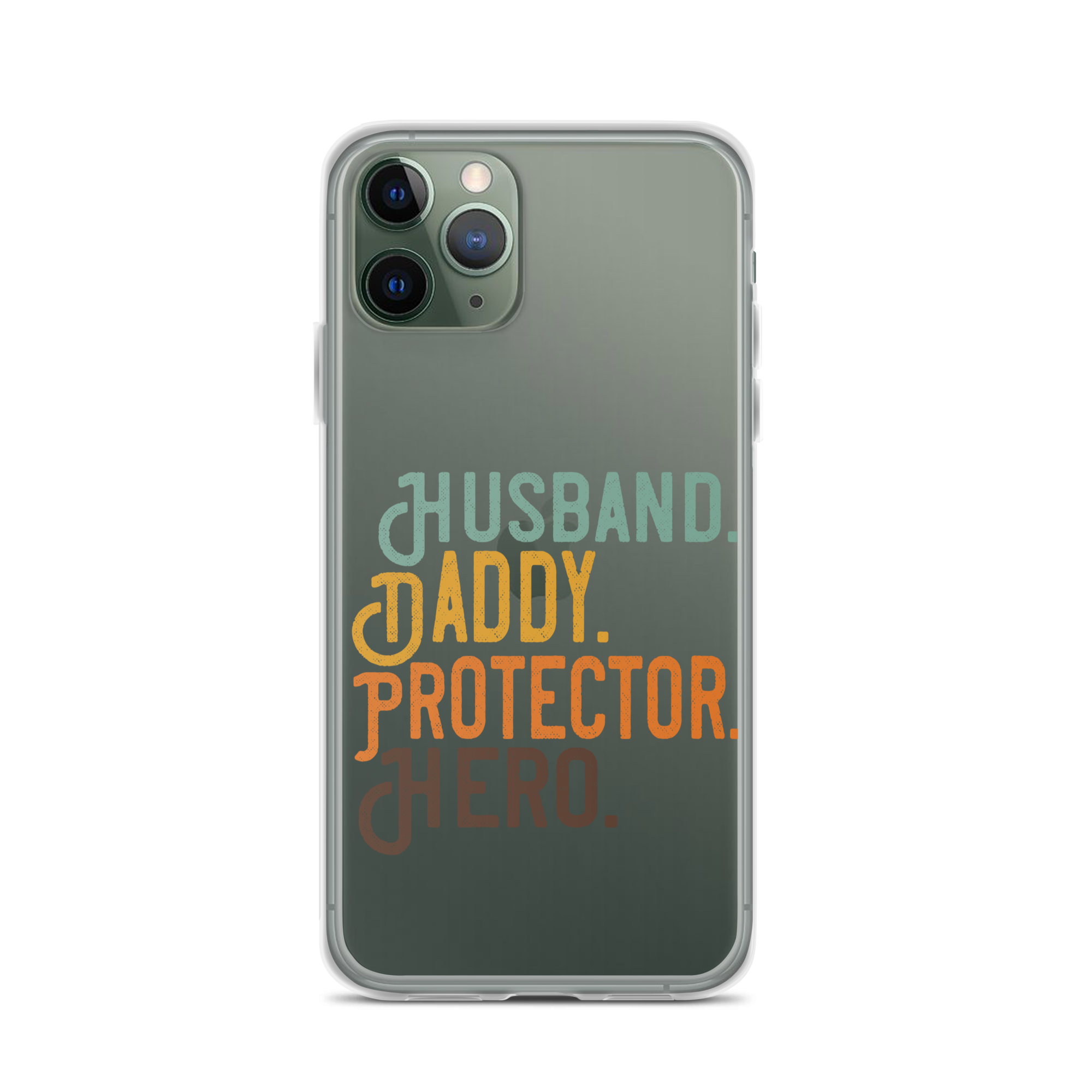 Husband. Daddy. Protector. Hero Clear Case for iPhone®