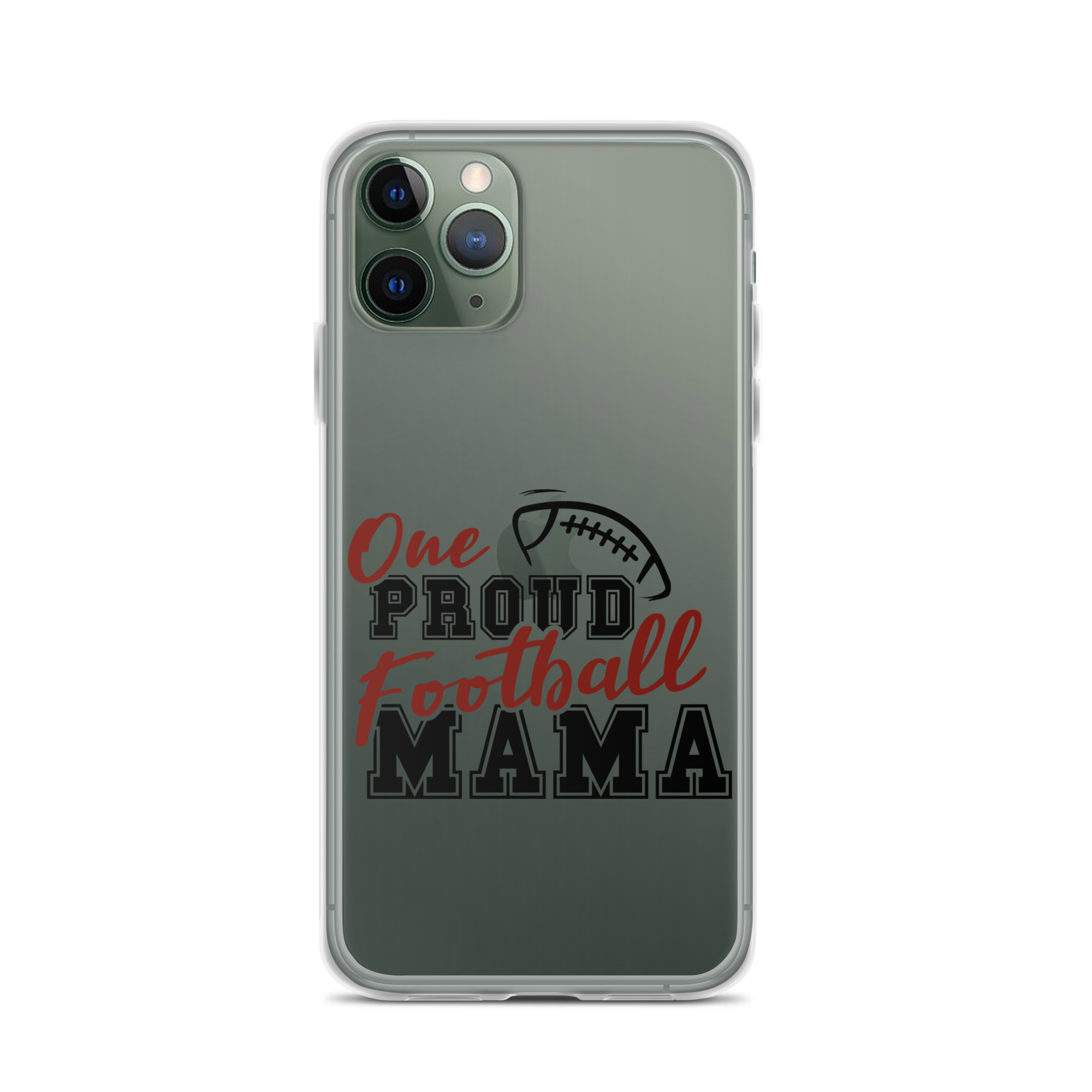 One Proud Football Mom Clear Case for iPhone®