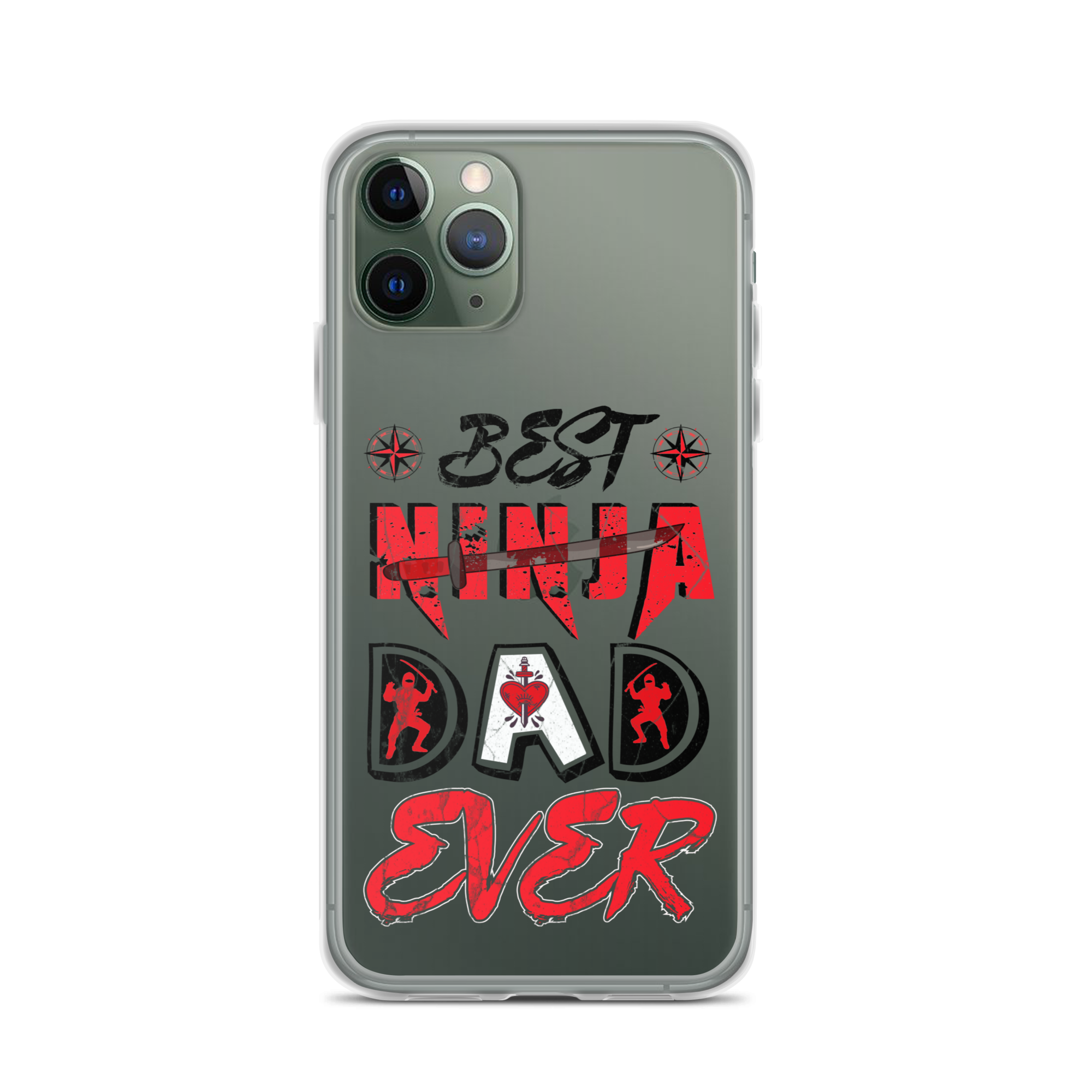 Best Ninja Dad Ever Clear Case for iPhone®