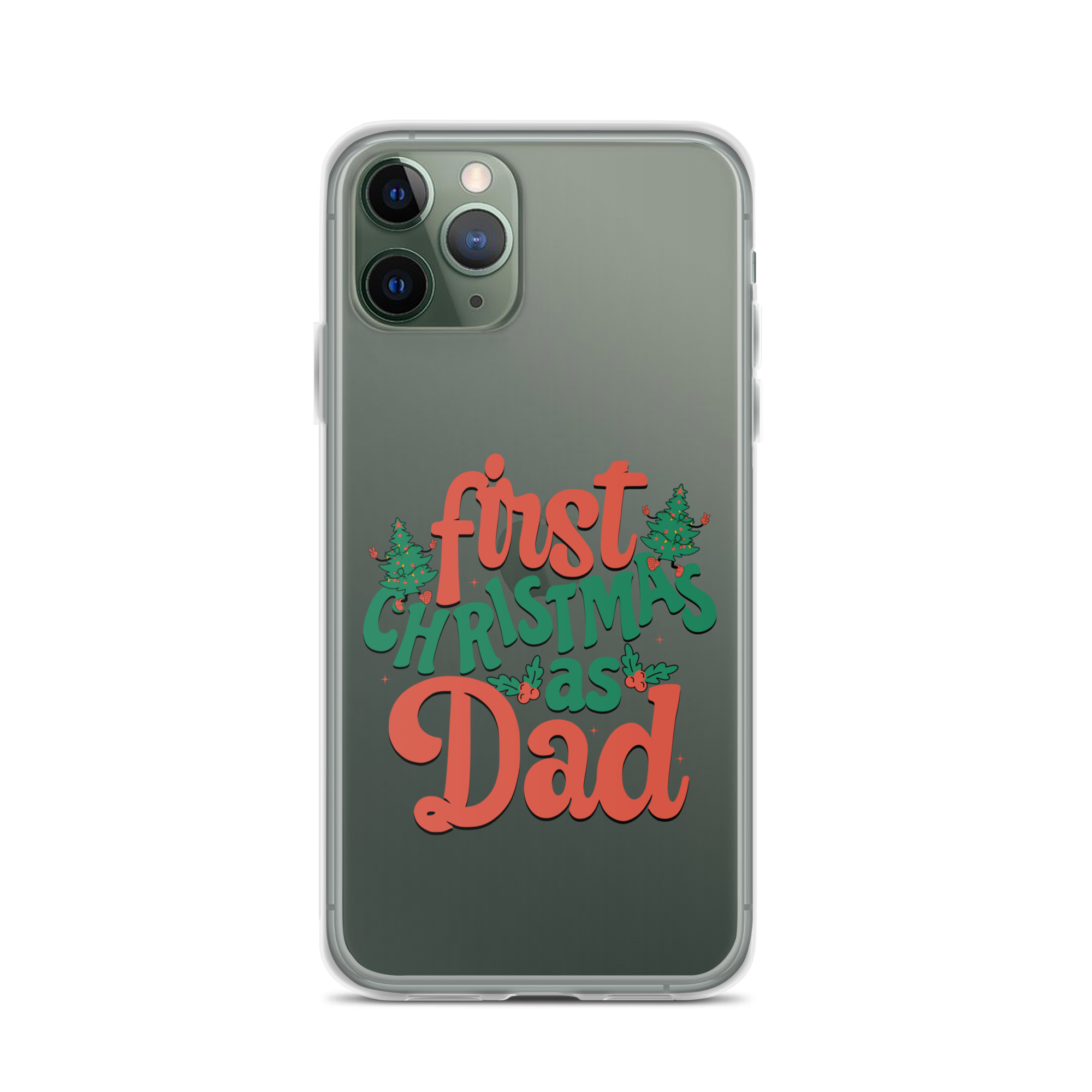 First Christmas As Dad Clear Case for iPhone®