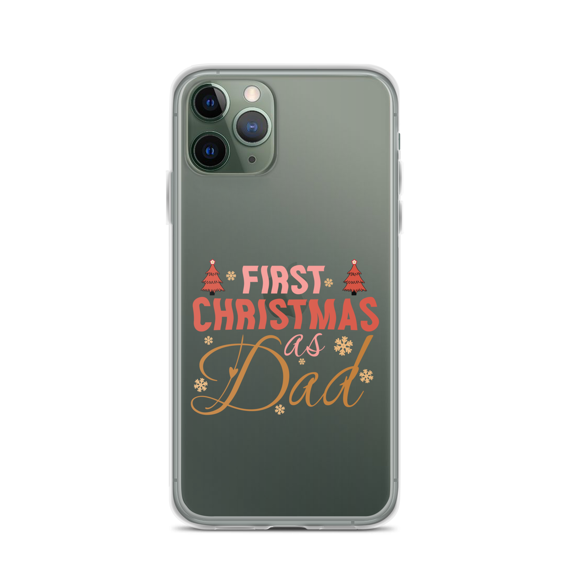 First Christmas As Dad Clear Case for iPhone®