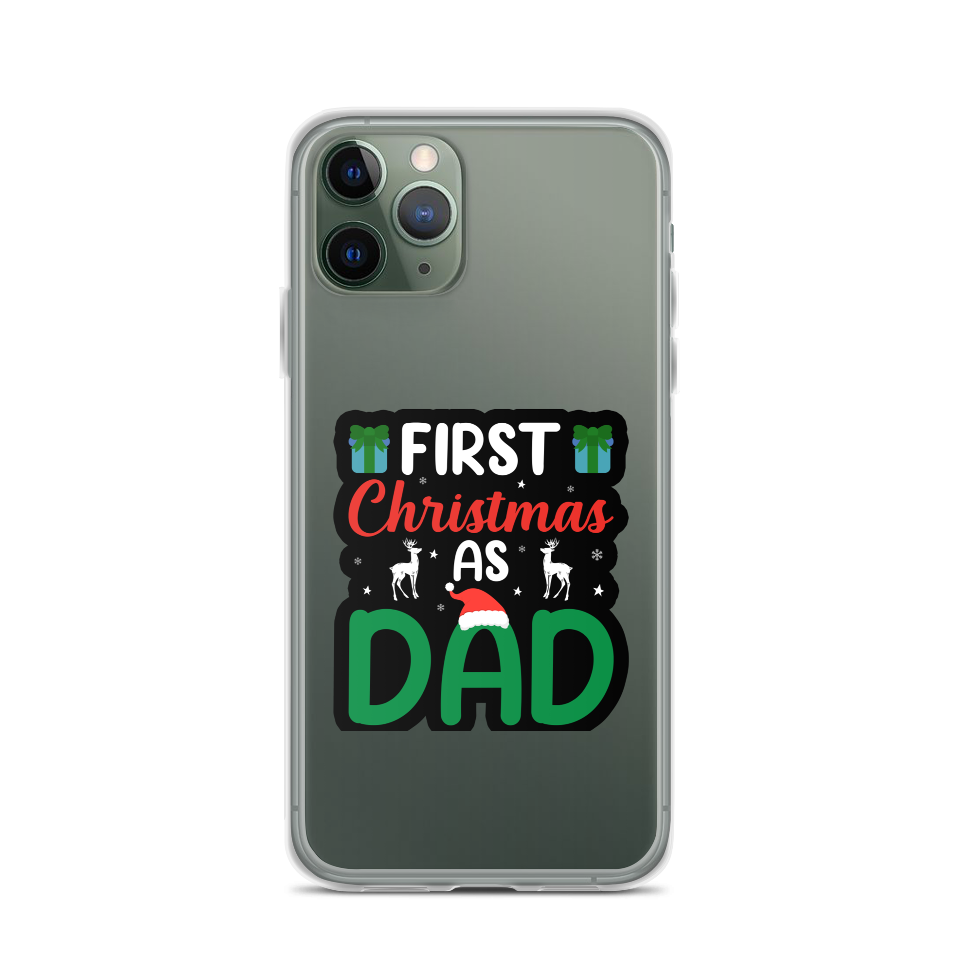 First Christmas As Dad Clear Case for iPhone®