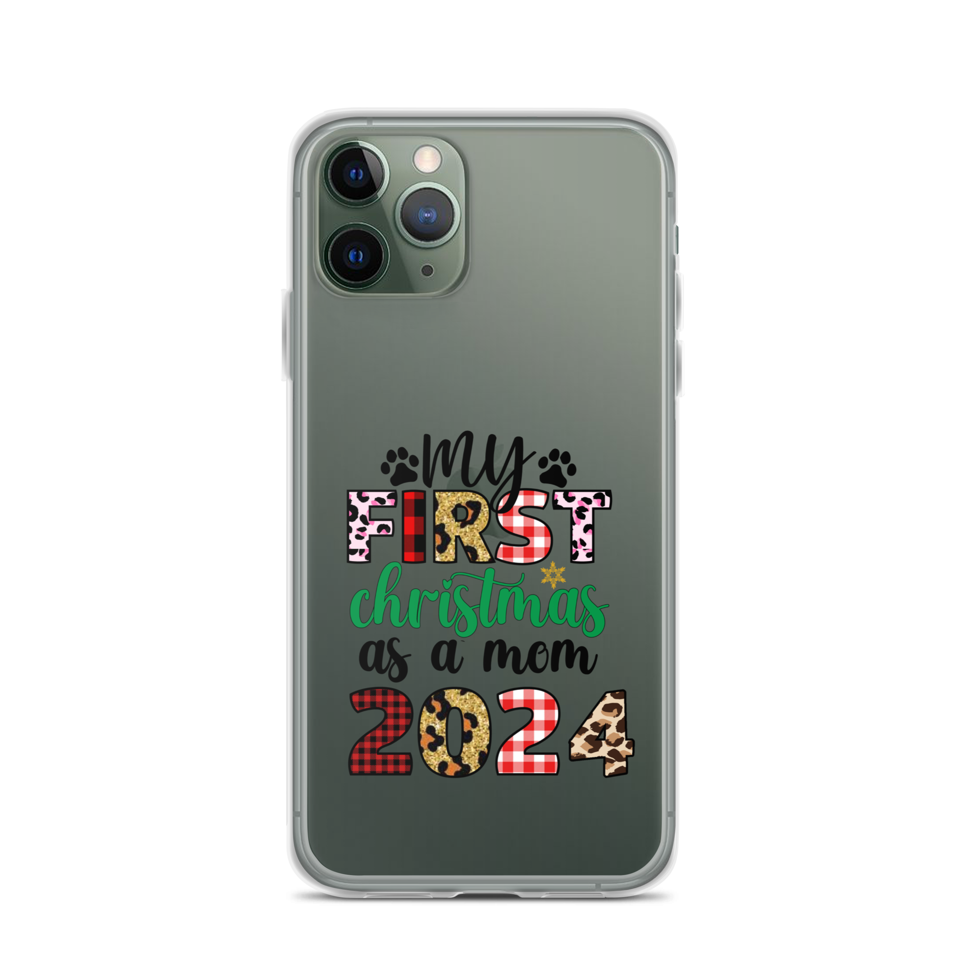 My First Christmas As A mom 2024 Clear Case for iPhone®