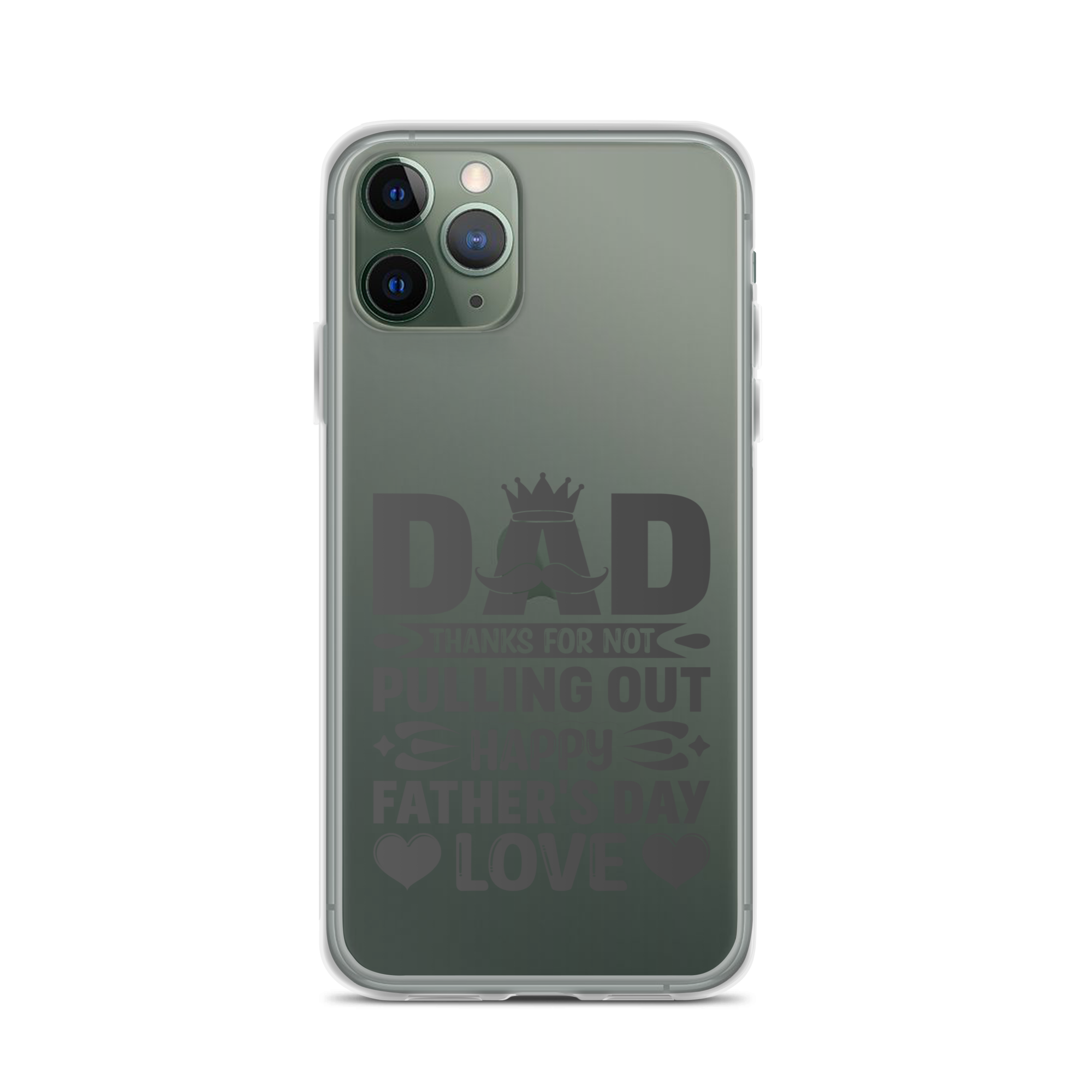 Dad Thanks For Not Pulling Out, Happy Father's Day, Love Clear Case for iPhone®