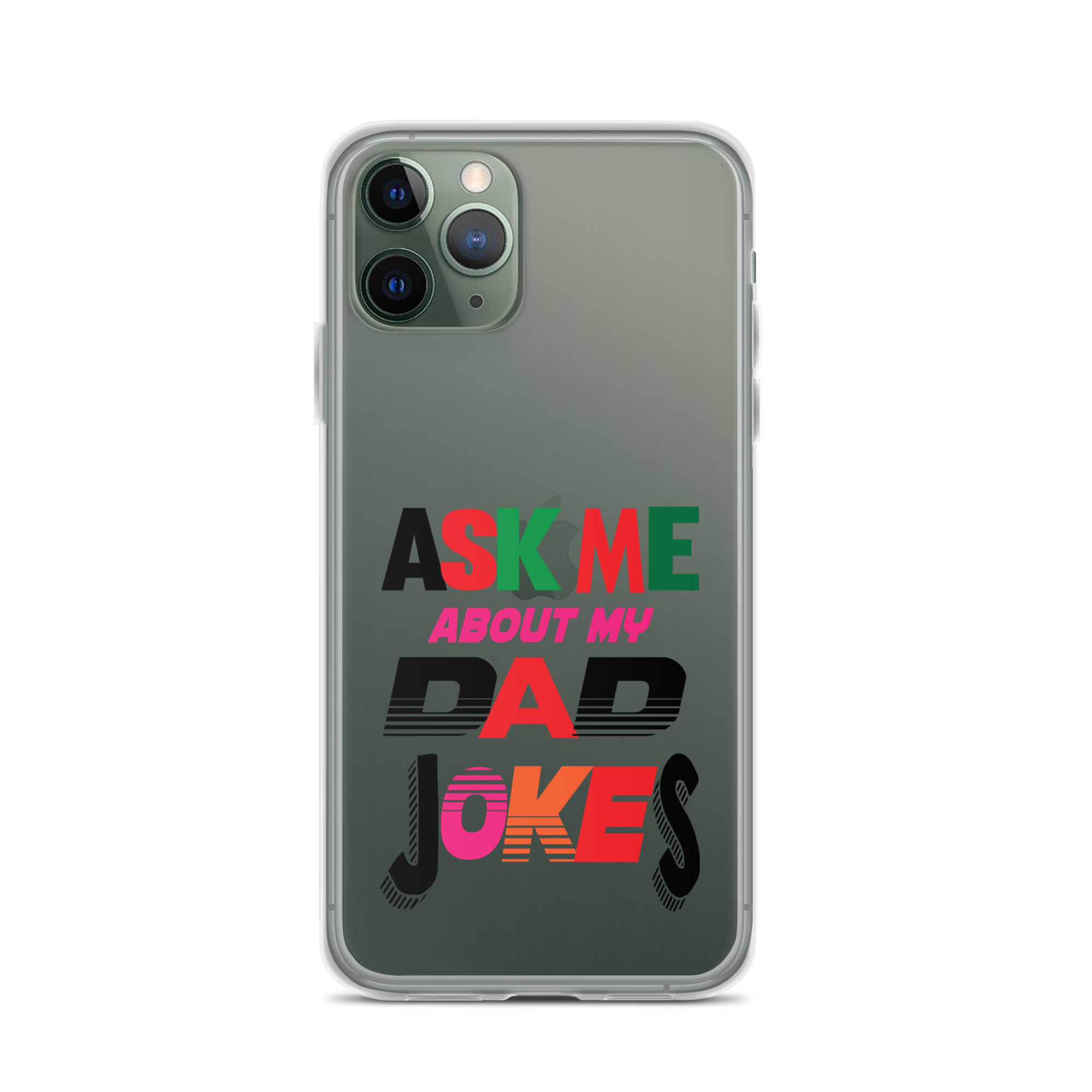 Ask Me About My Dad Jokes Clear Case for iPhone®