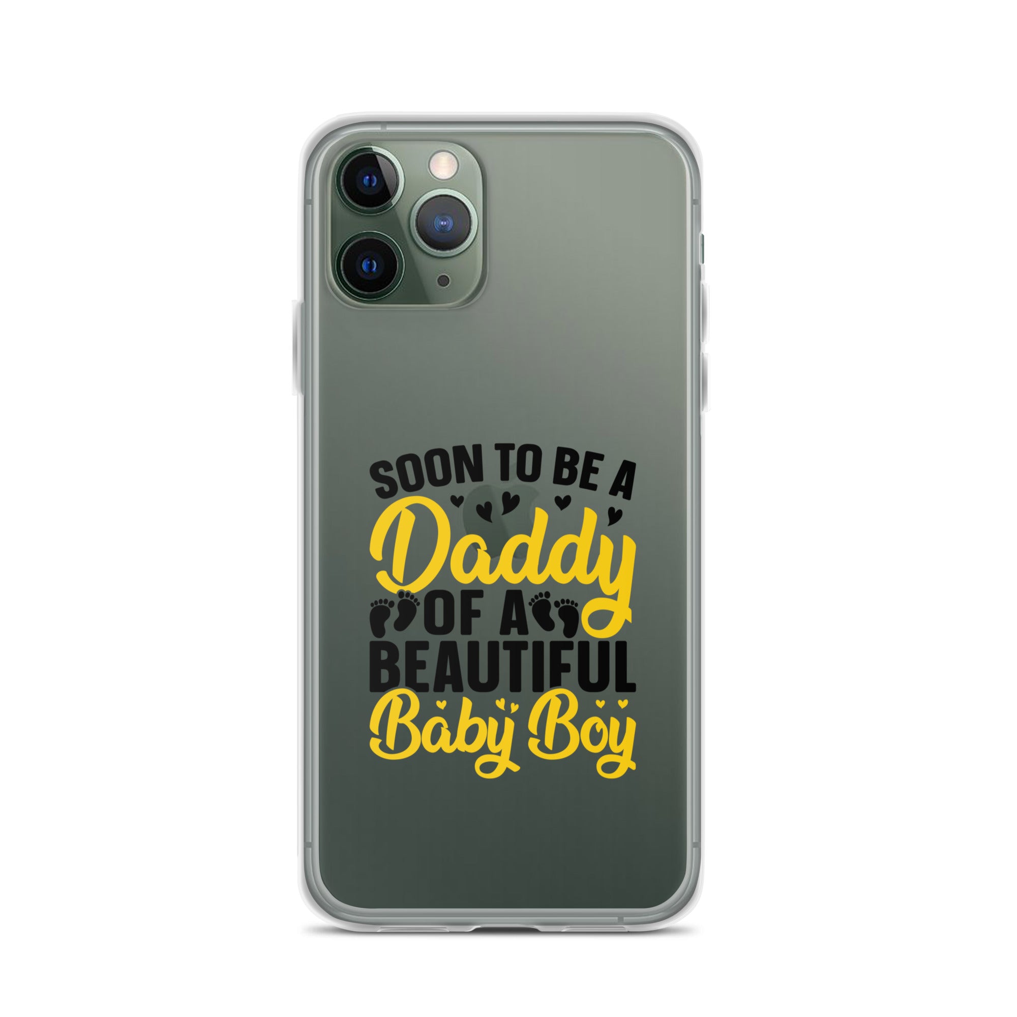 Soon To Be A Daddy For Boy Clear Case for iPhone®