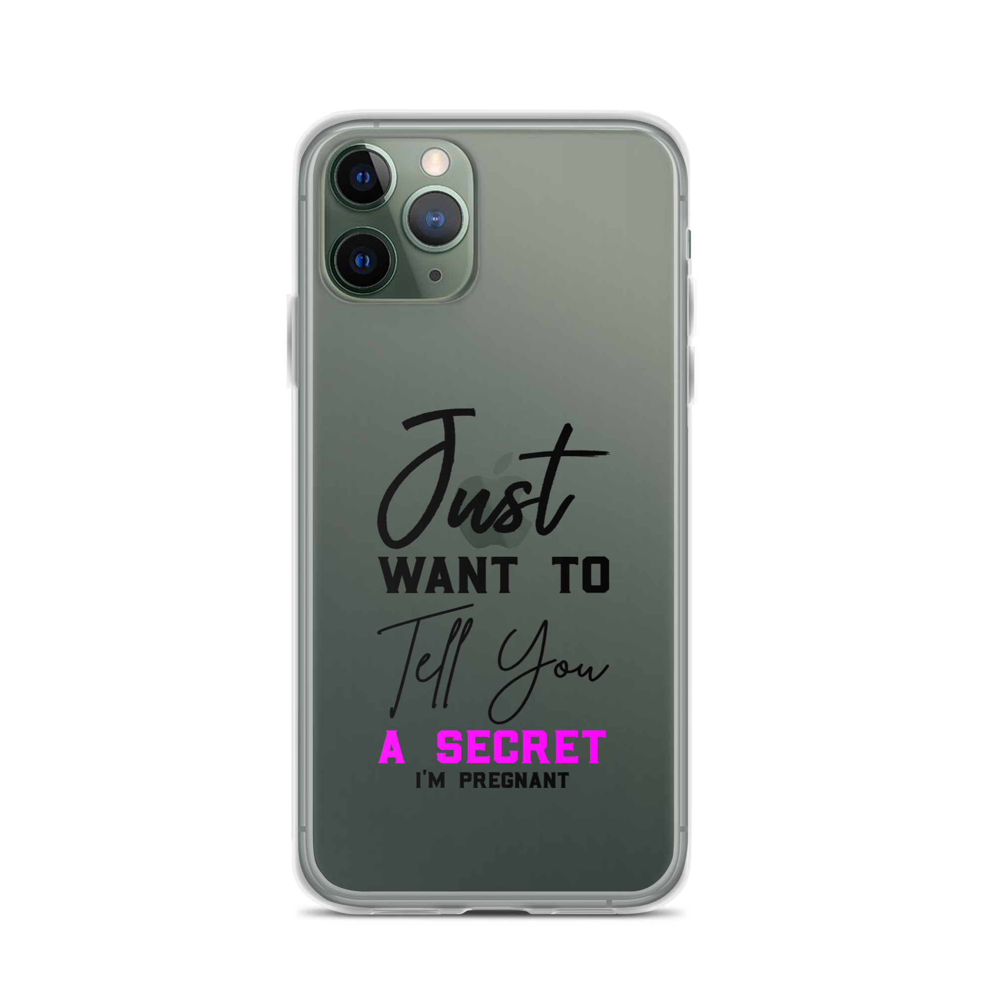 Just Want to Tell You A Secret I'm Pregnant Clear Case for iPhone®