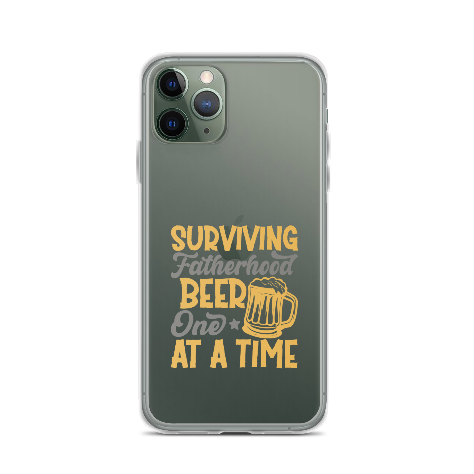 Surviving Fatherhood One Beer At A time Clear Case for iPhone®