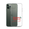 All Mama Wants Is A Silent Night Clear Case for iPhone®